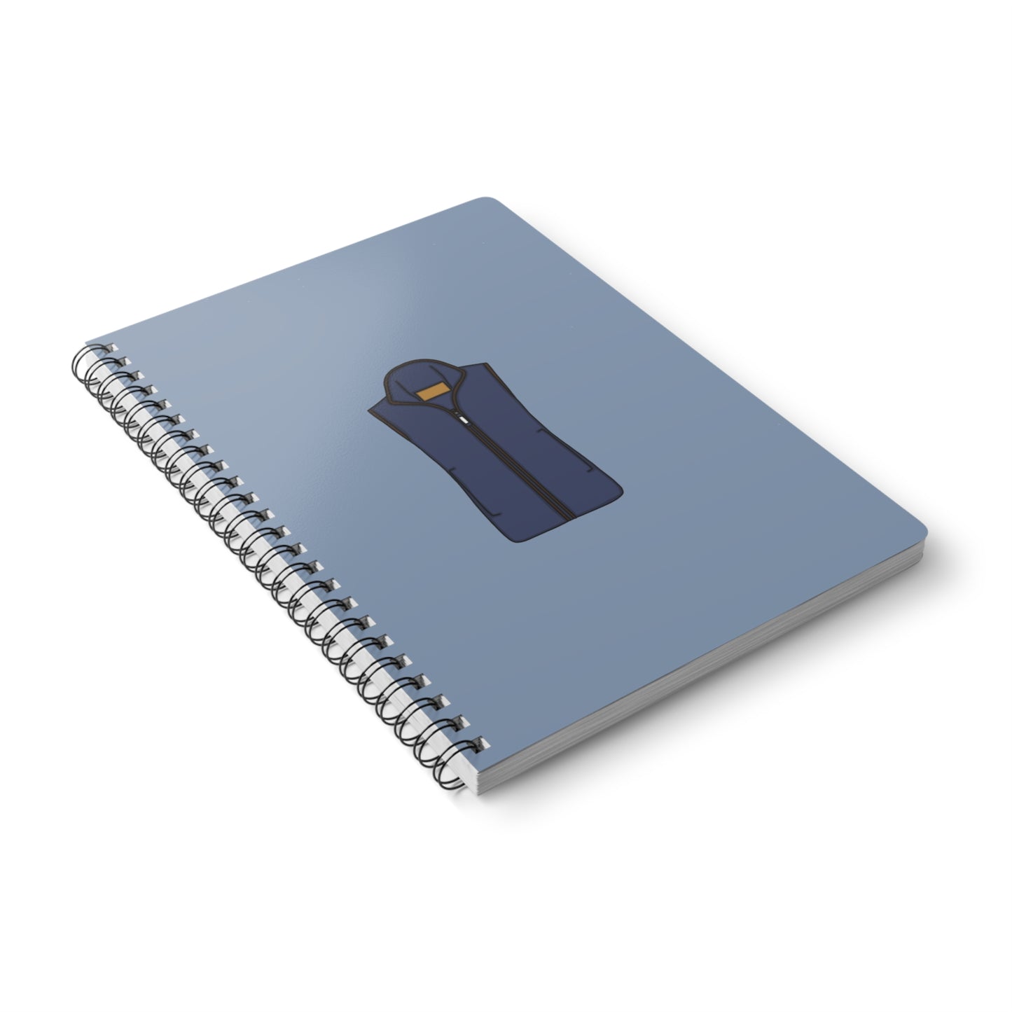 Blue fleece notebook