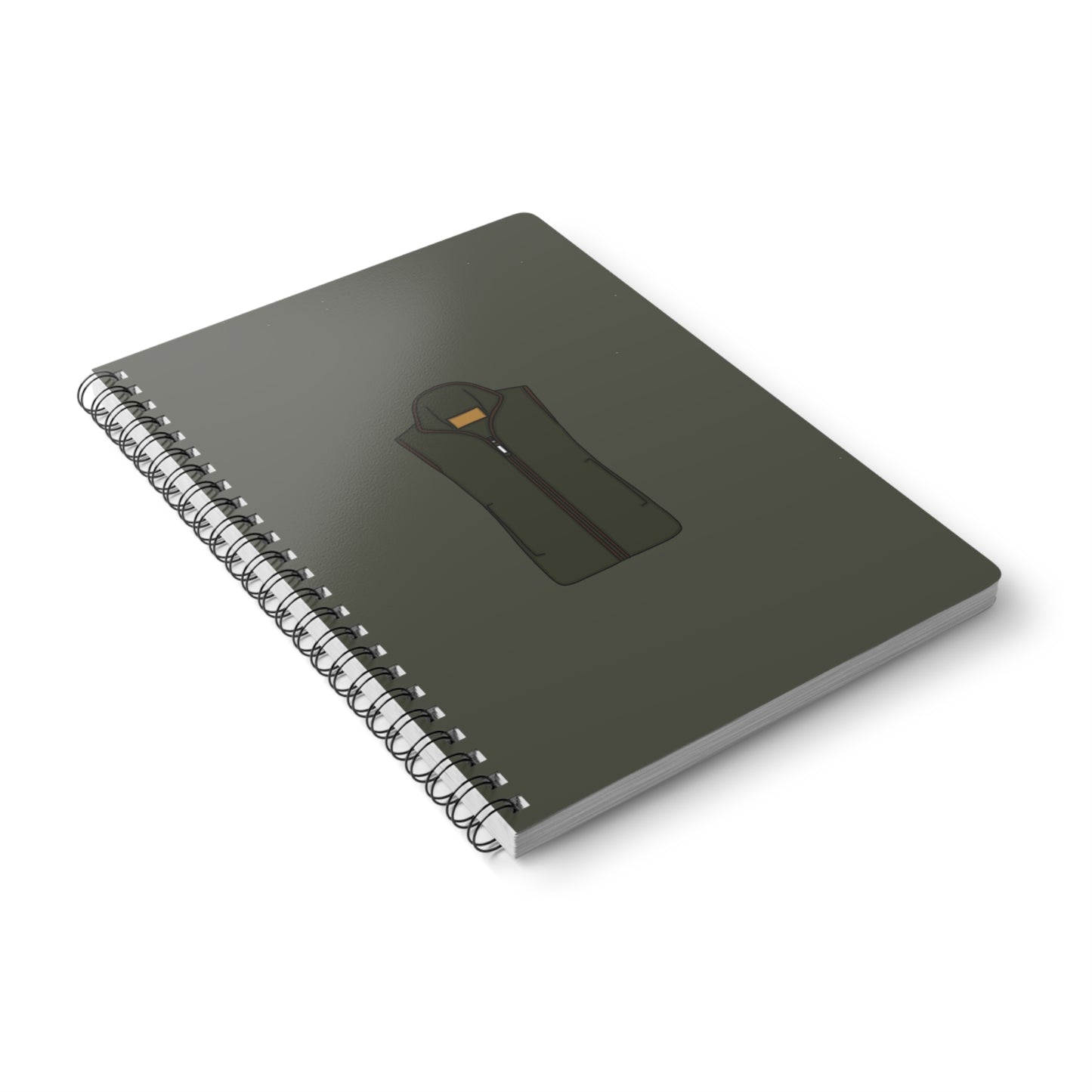 Green fleece notebook