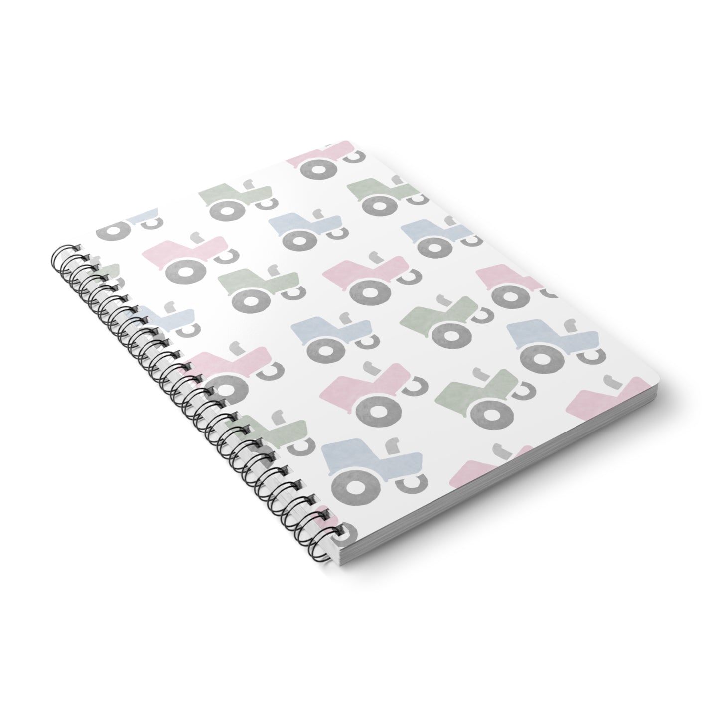 Pastel Tractor Notebook