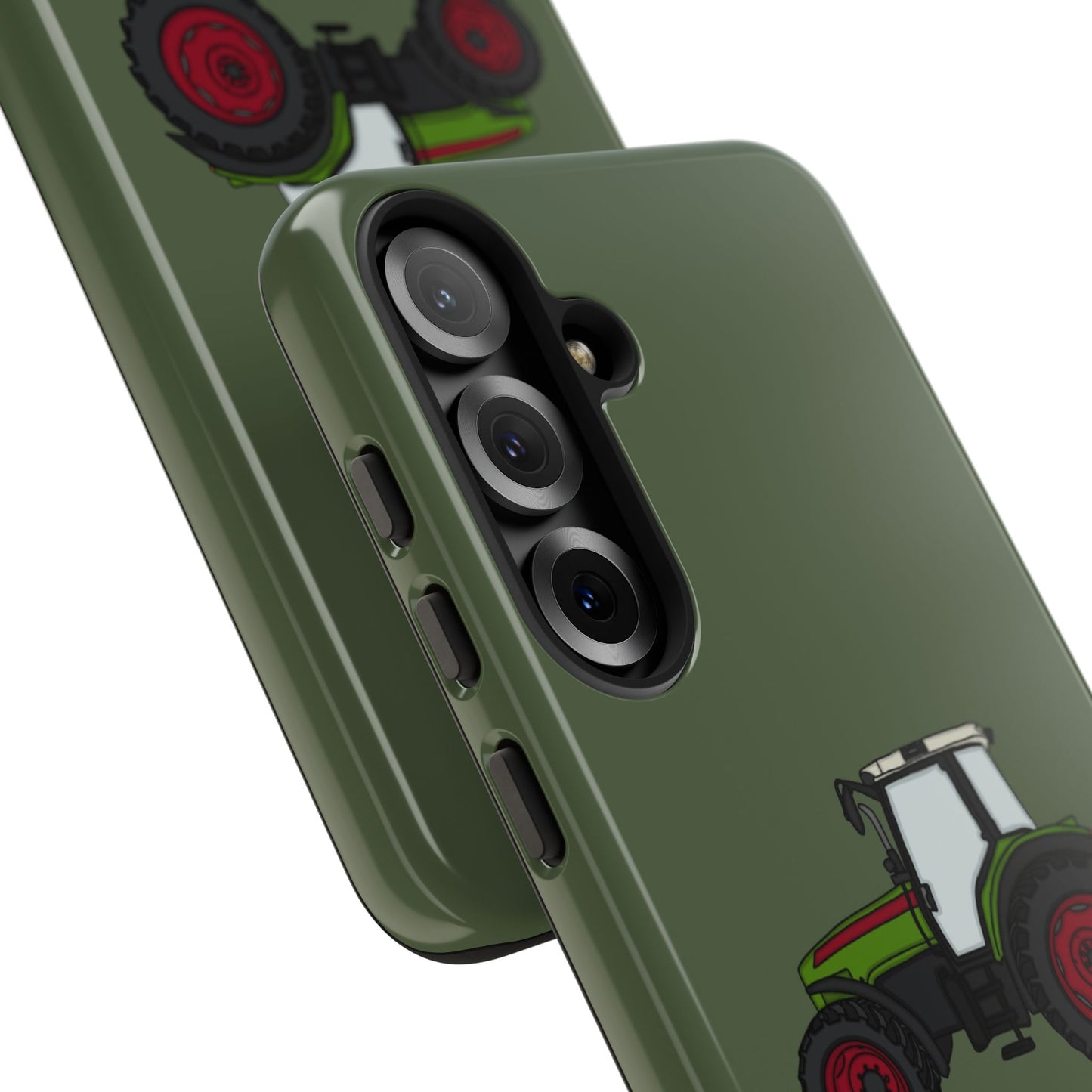Android green tractor case