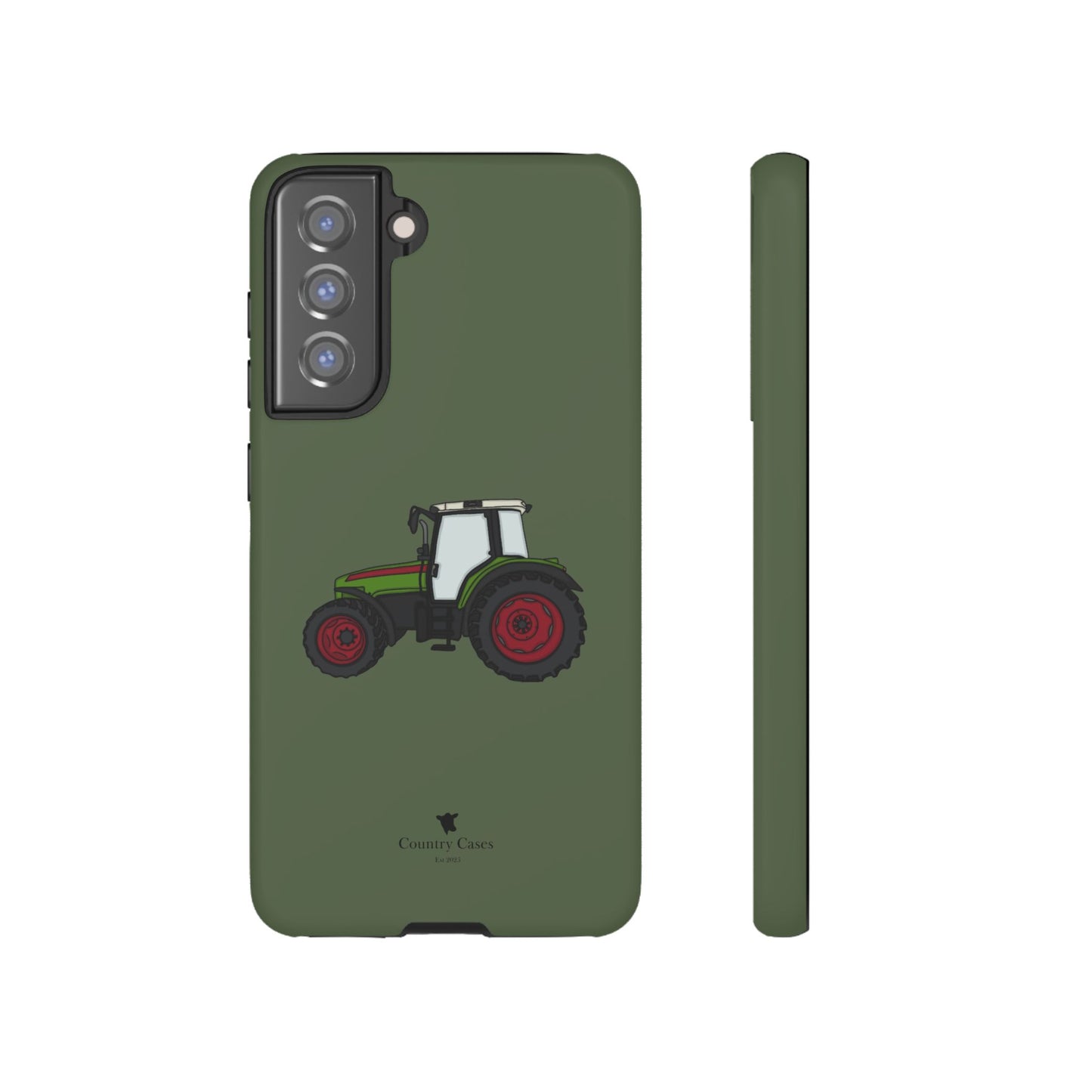 Android green tractor case