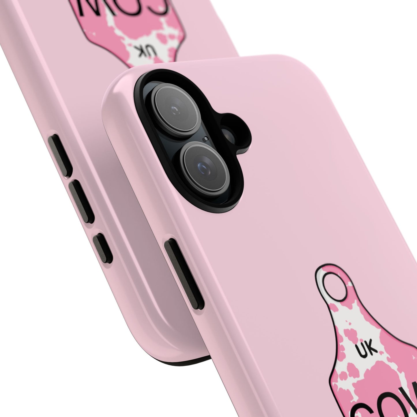Pink ear tag case