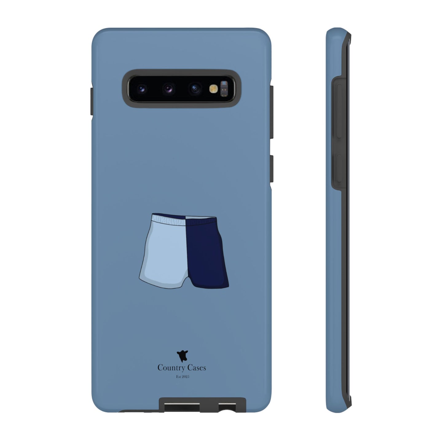 Android blue two toned short case
