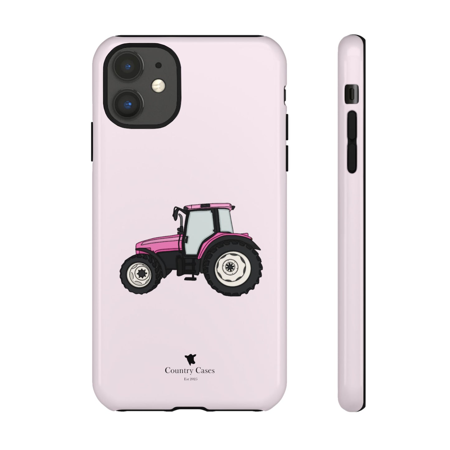 Pink tractor case