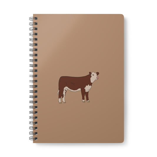 Hereford cow notebook