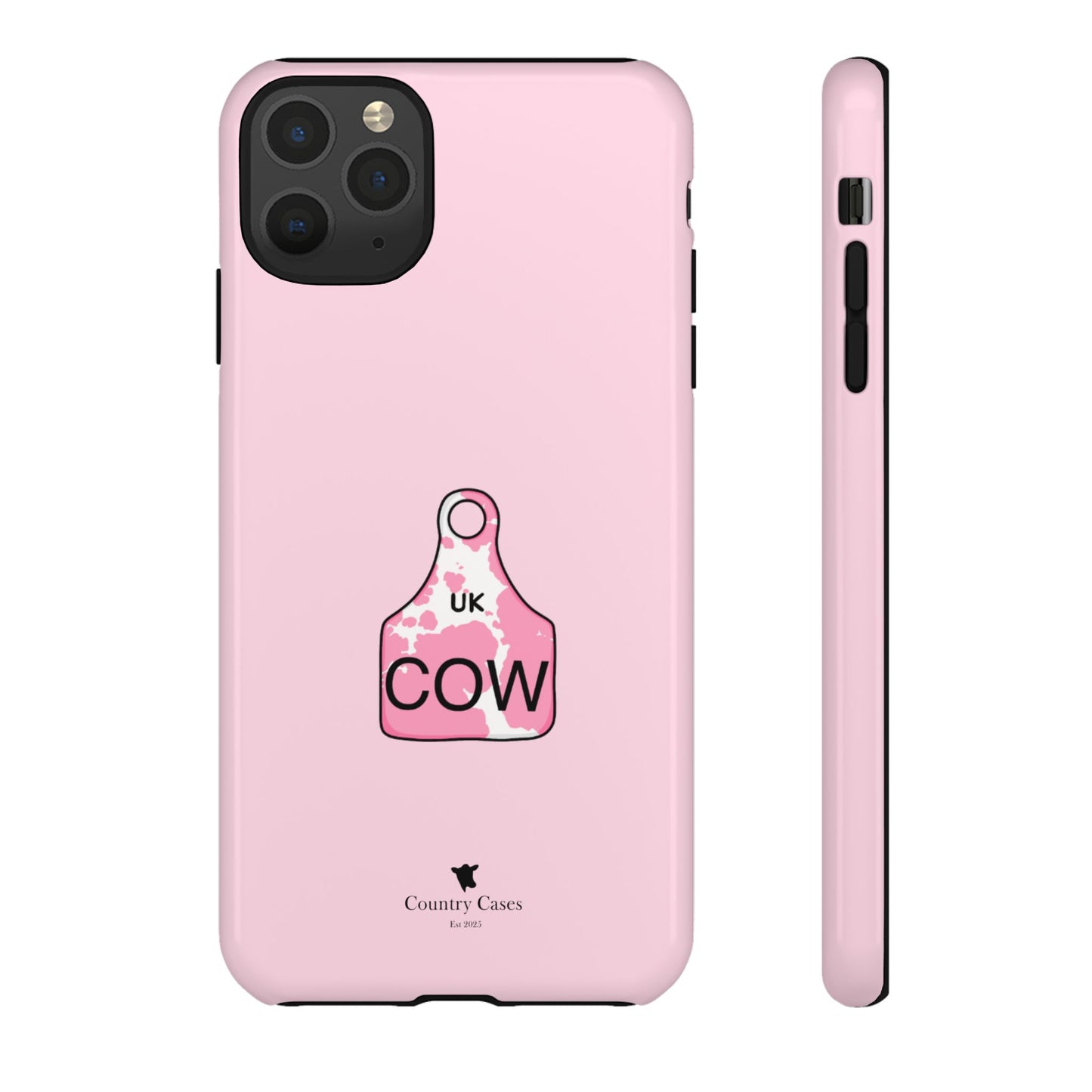 Pink ear tag case