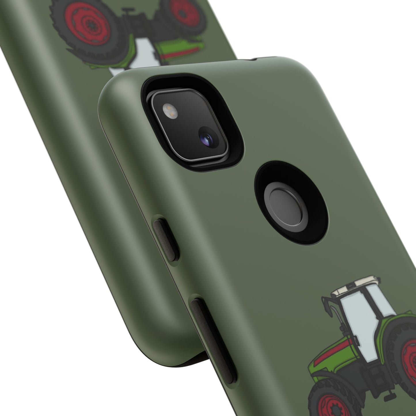 Android green tractor case