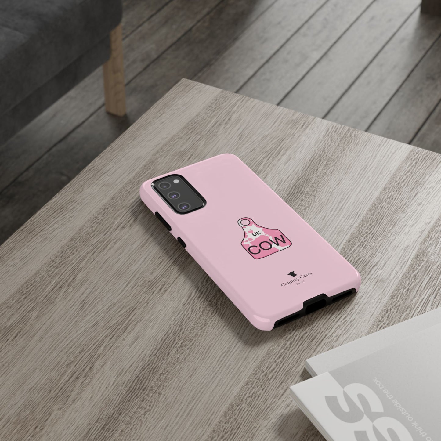 Android pink ear tag case