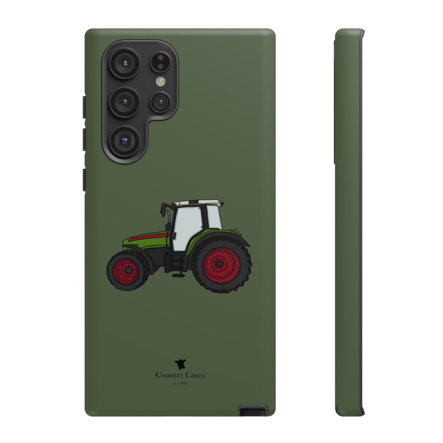 Android green tractor case