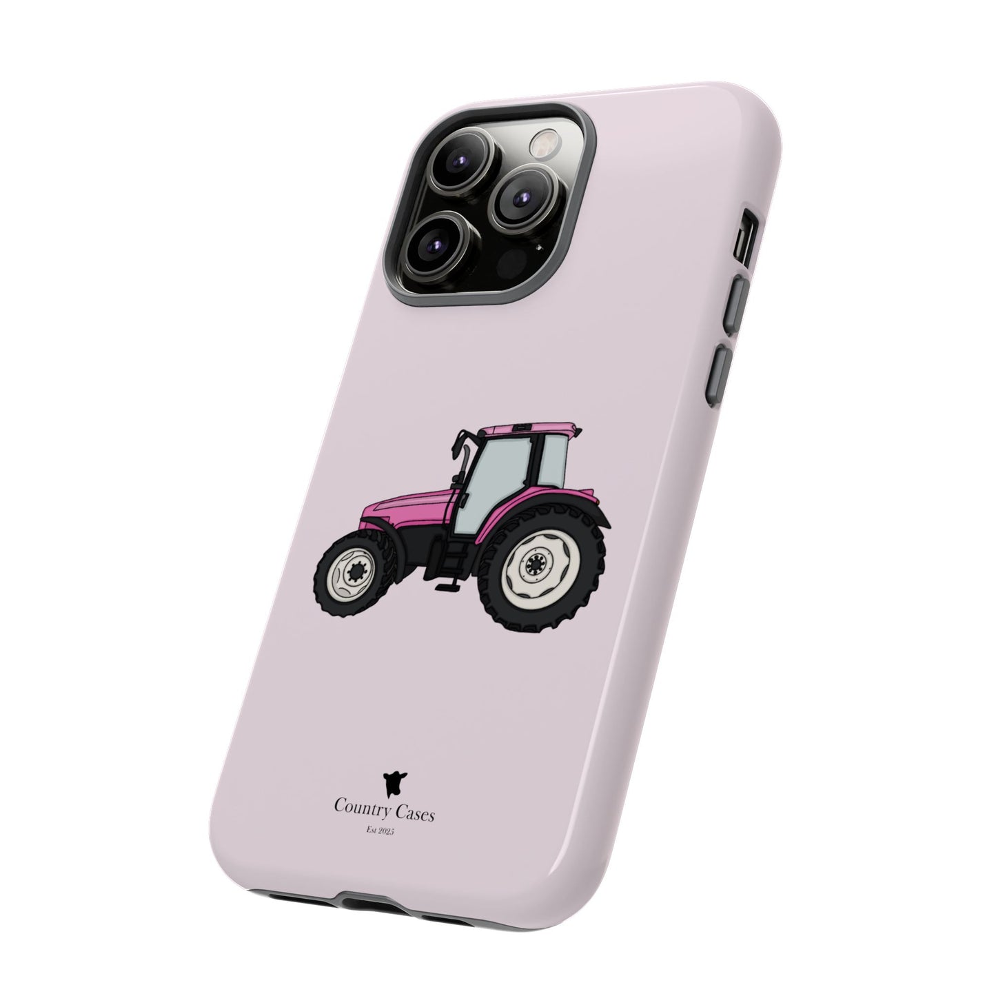 Pink tractor case