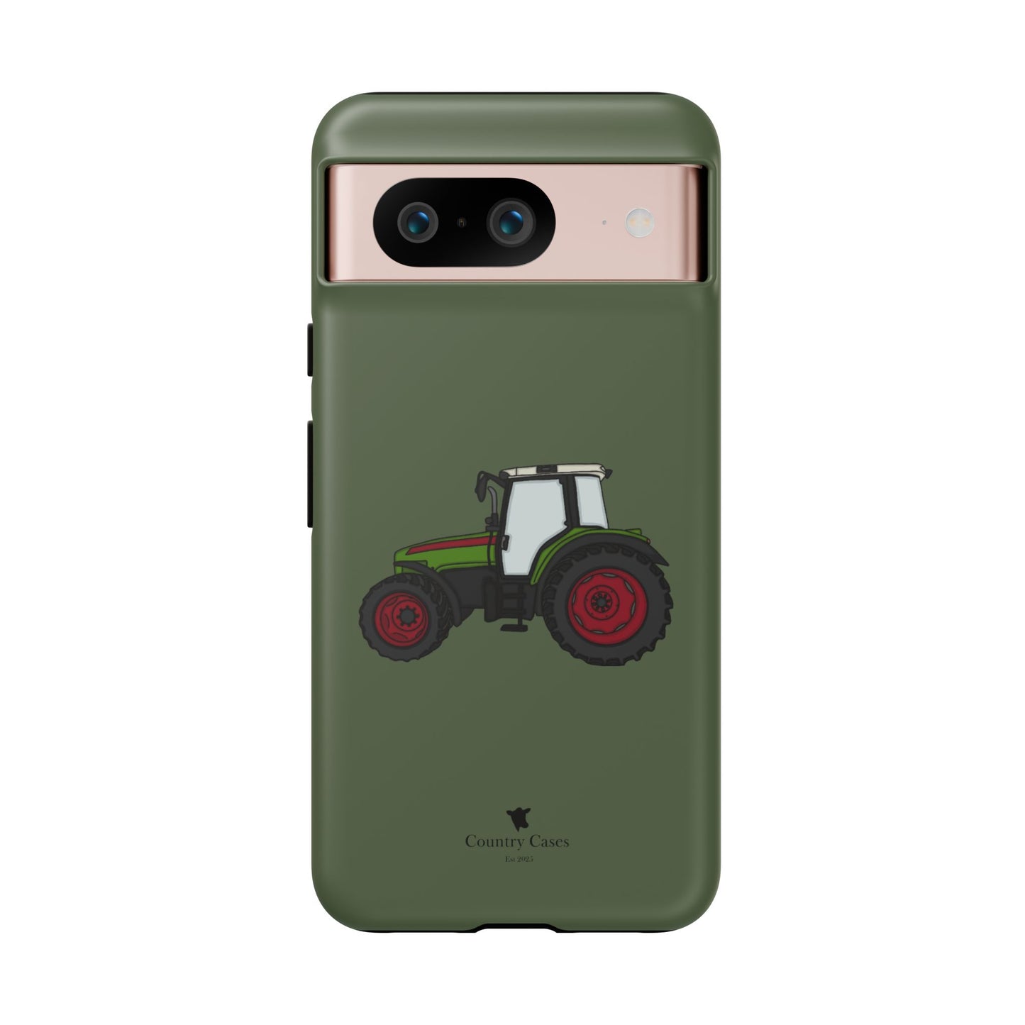 Android green tractor case