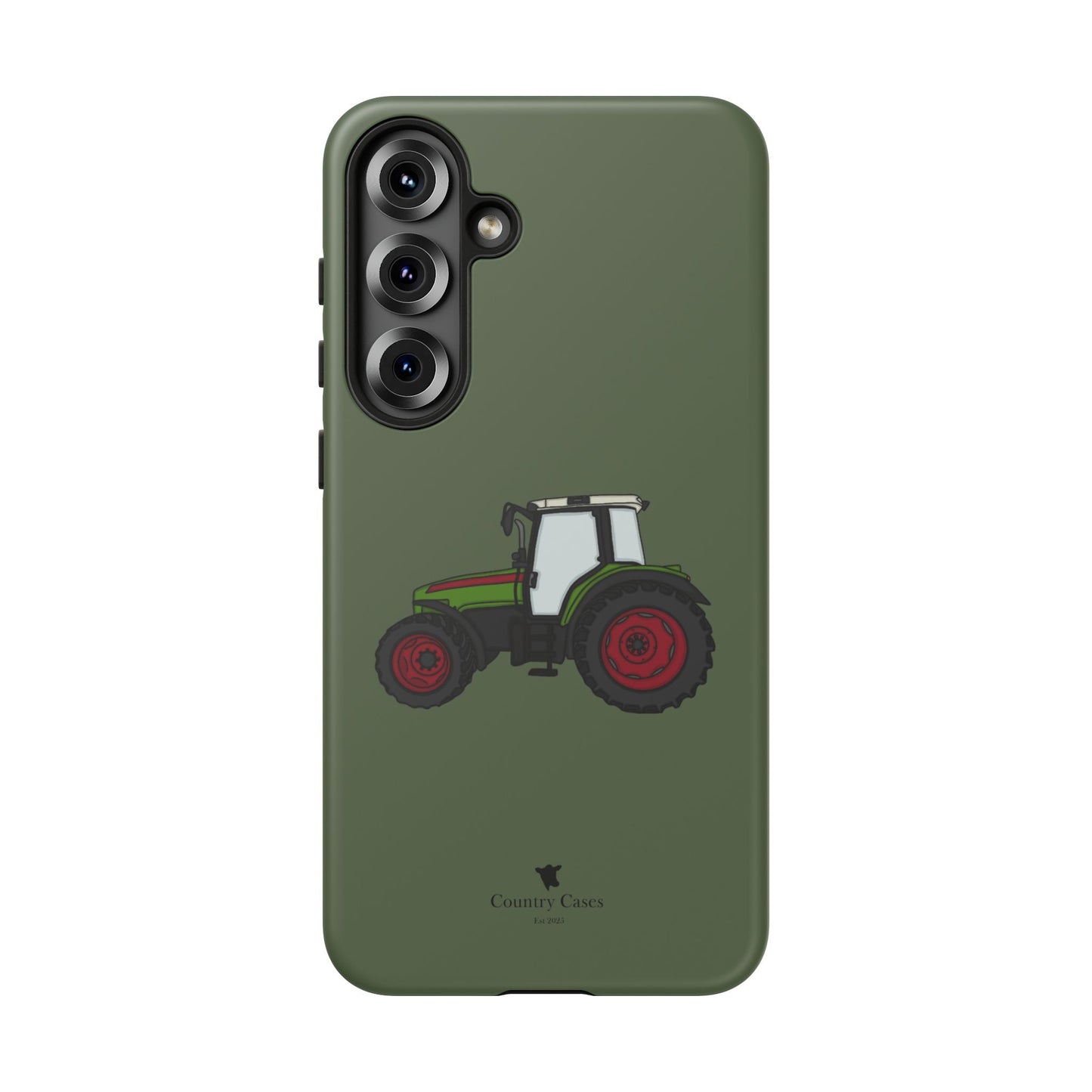 Android green tractor case