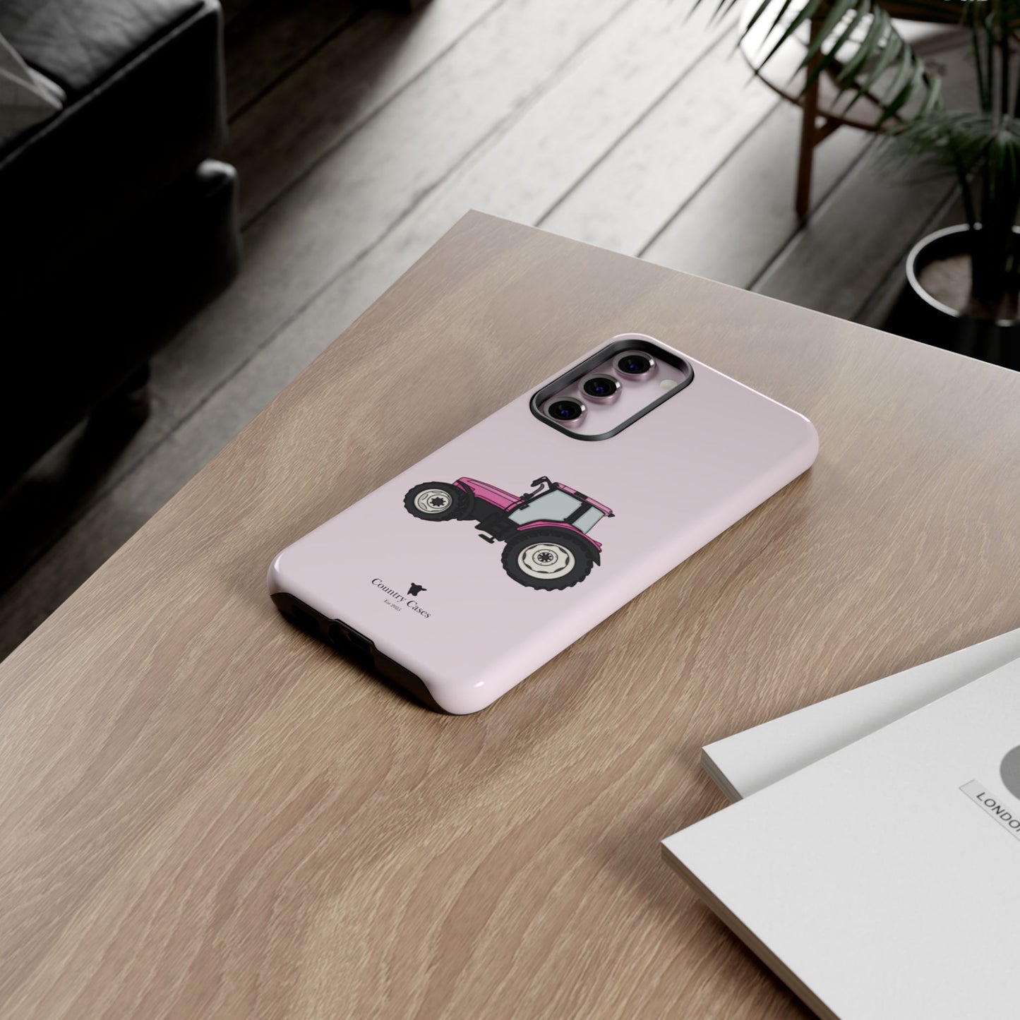 Android pink tractor case