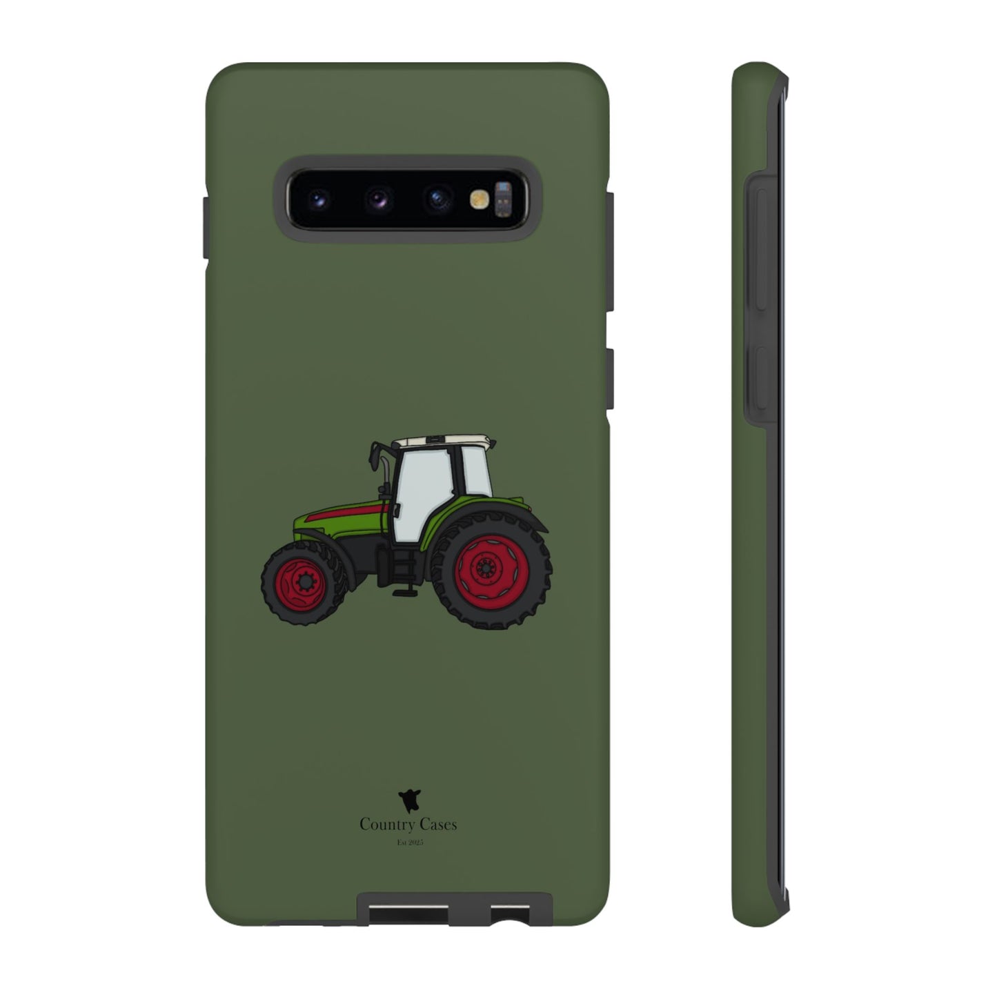 Android green tractor case