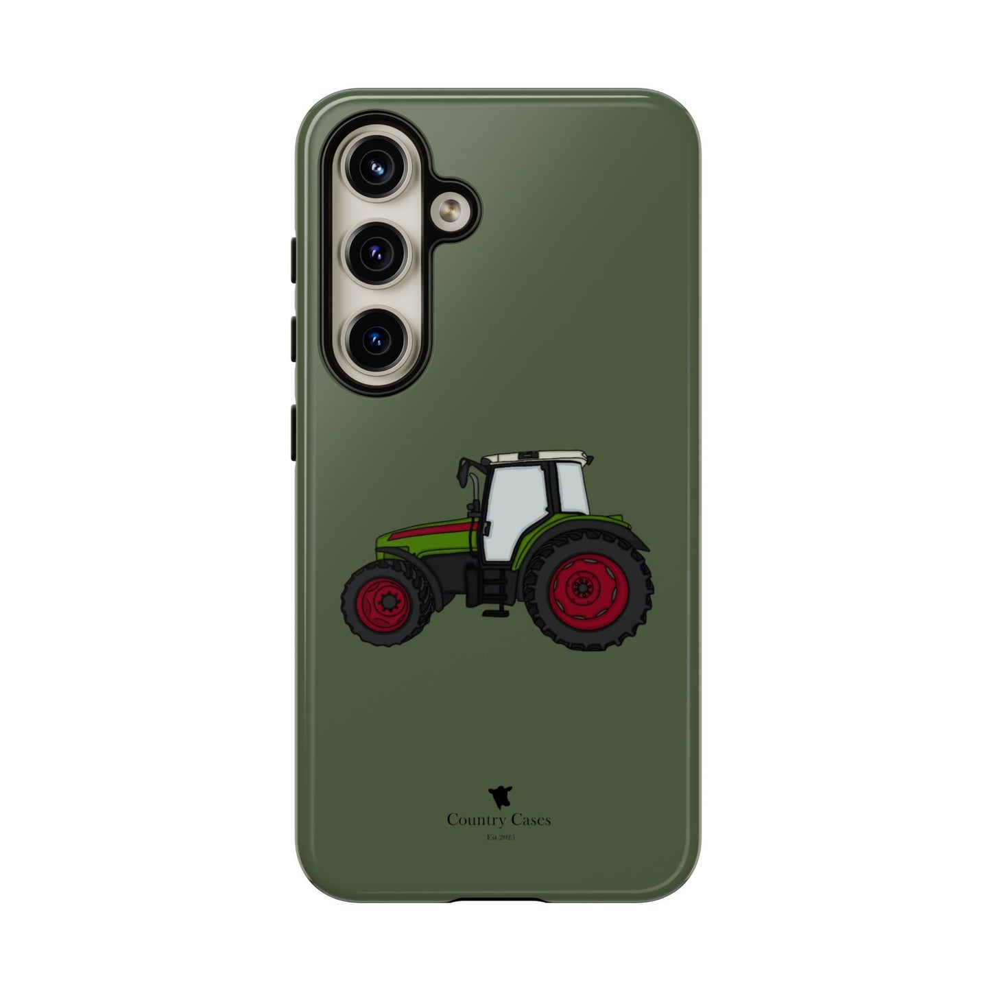 Android green tractor case