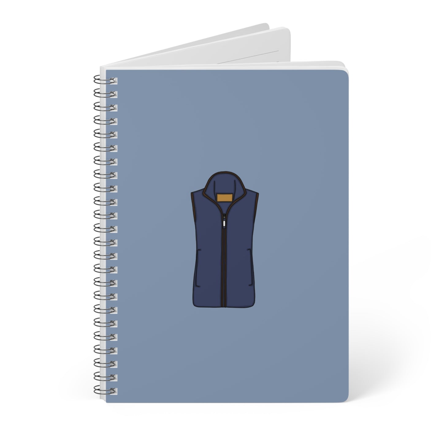 Blue fleece notebook