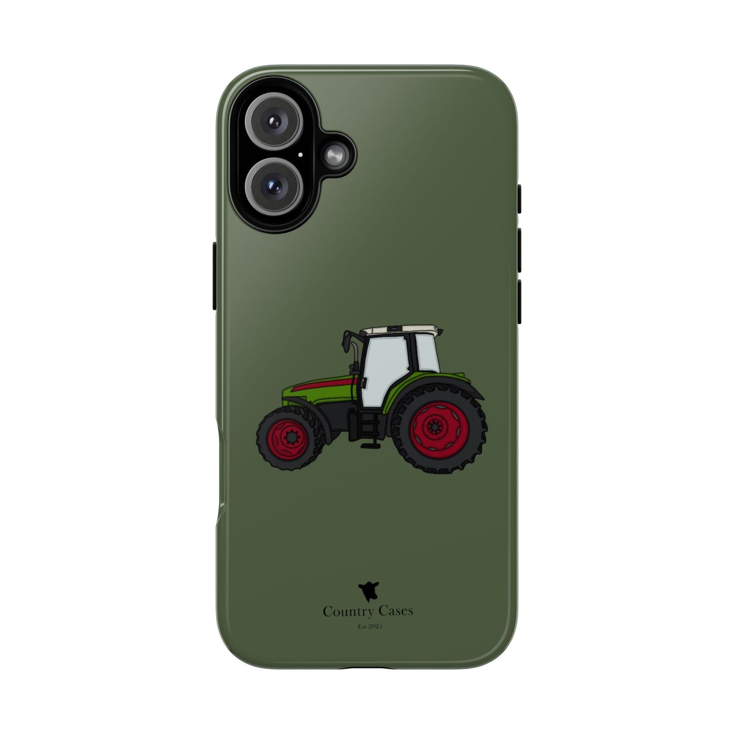 Green tractor case