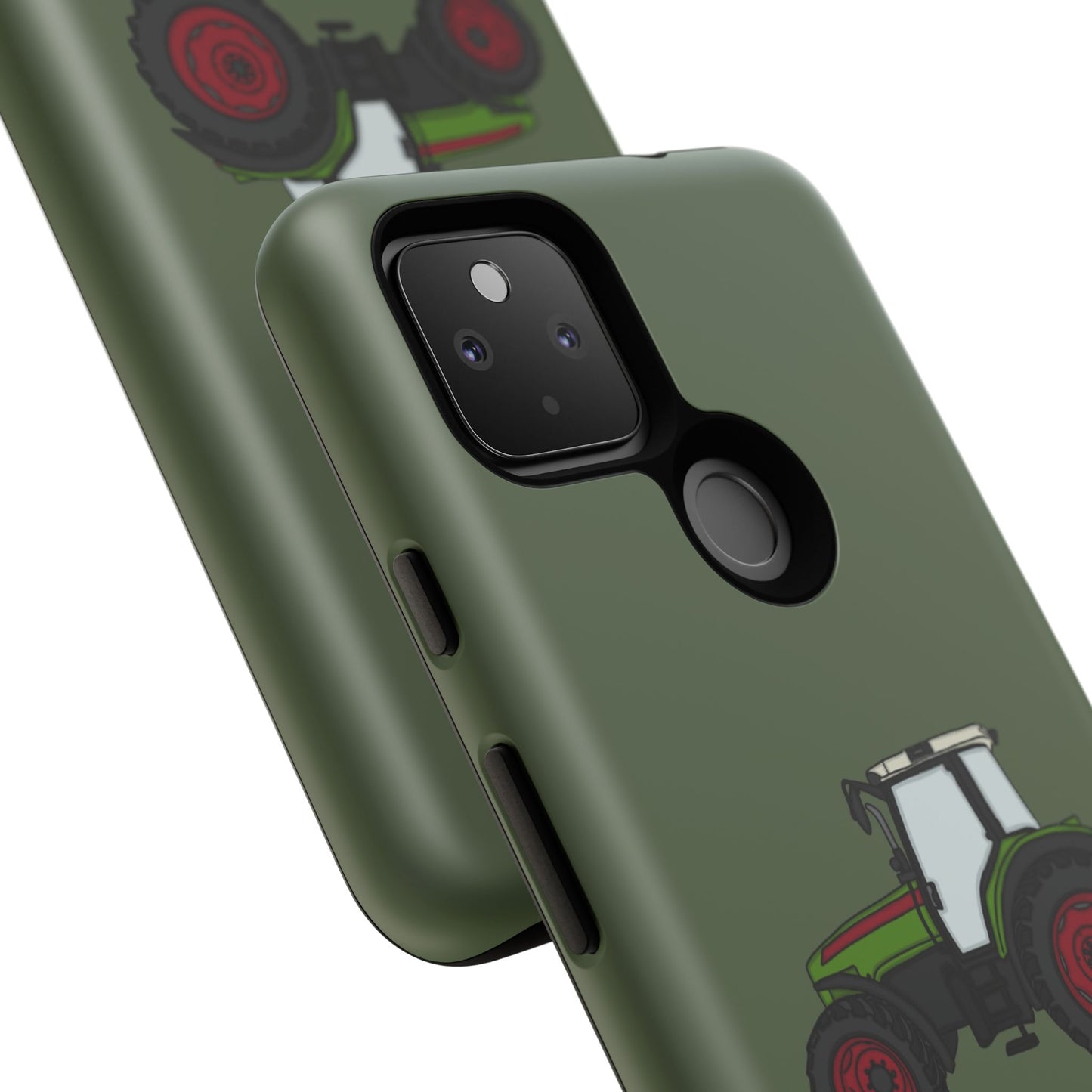 Android green tractor case
