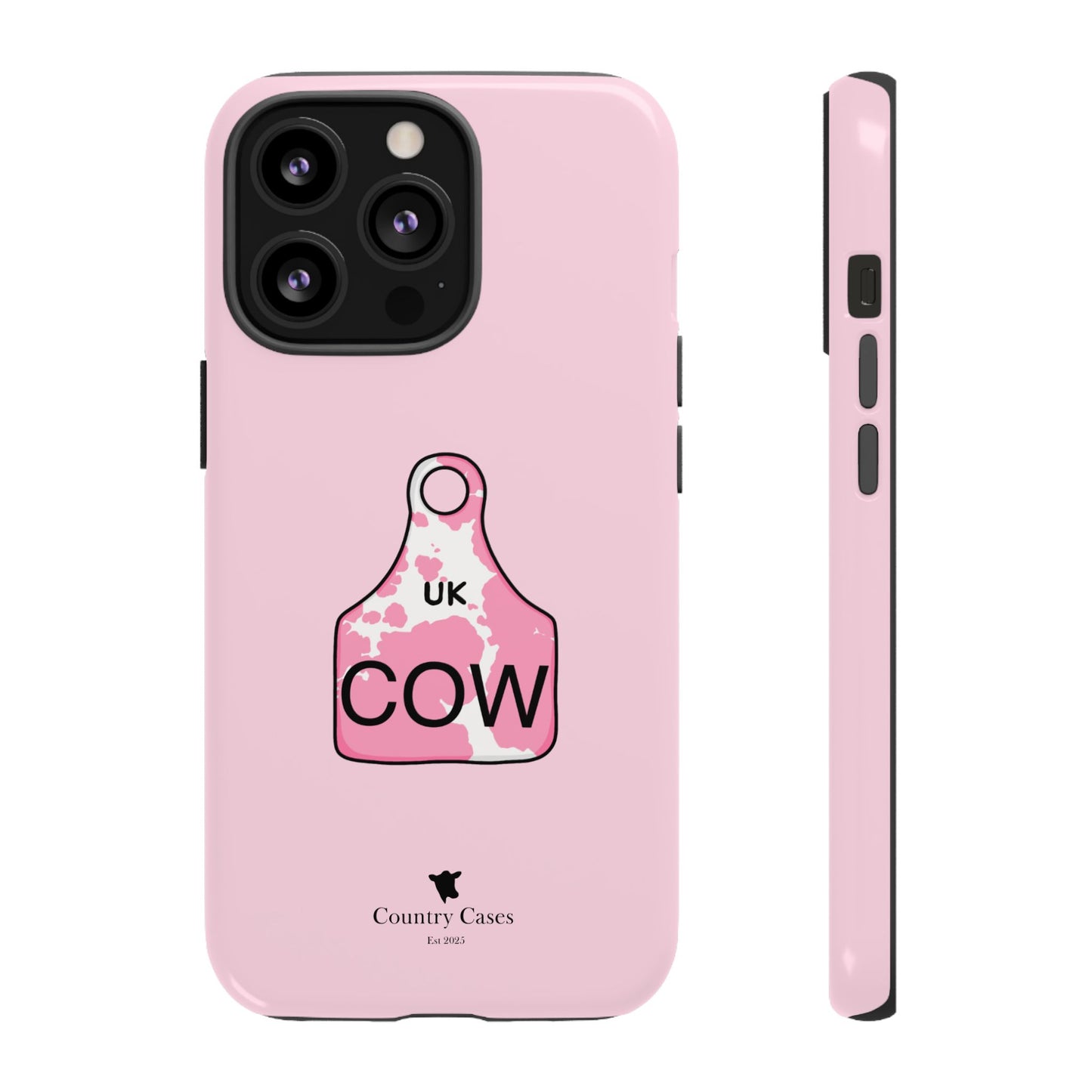 Pink ear tag case
