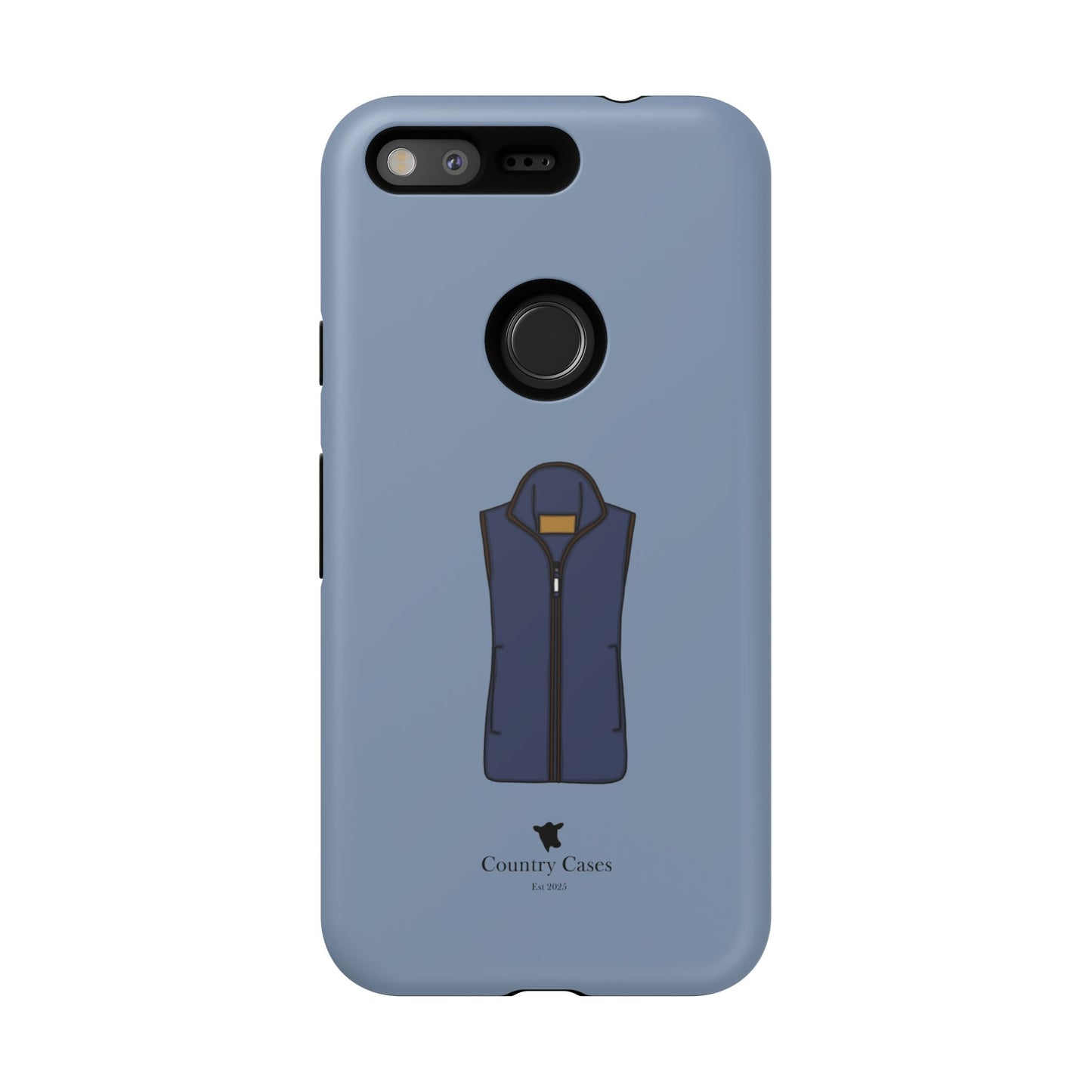 Android blue waistcoat case