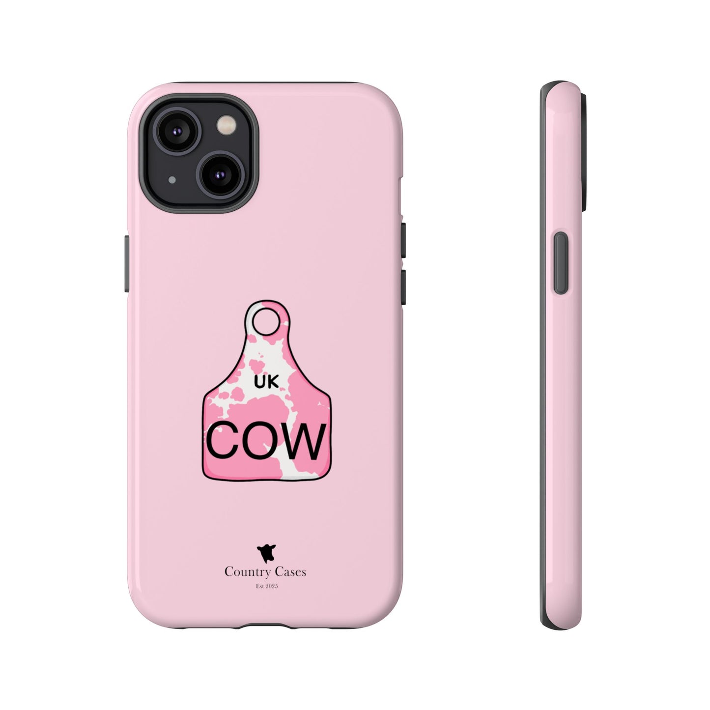 Pink ear tag case
