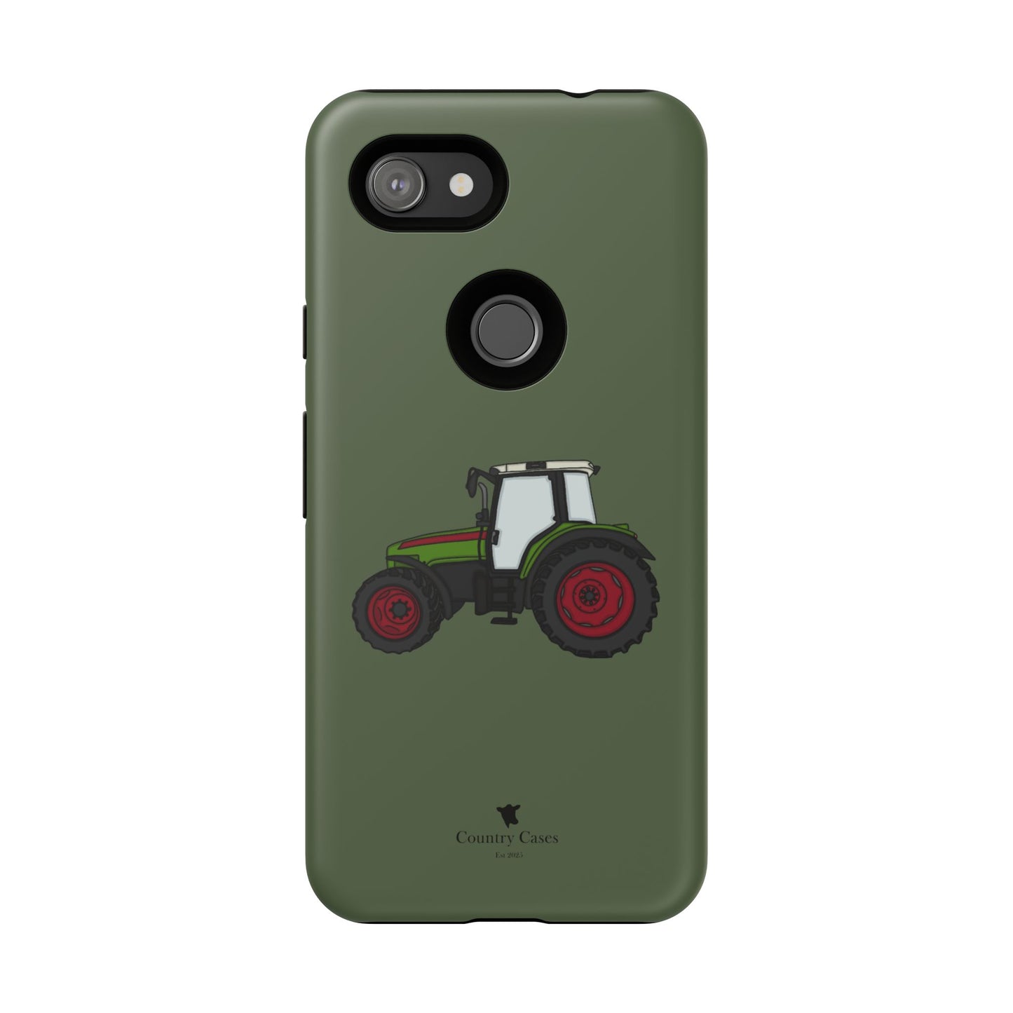 Android green tractor case