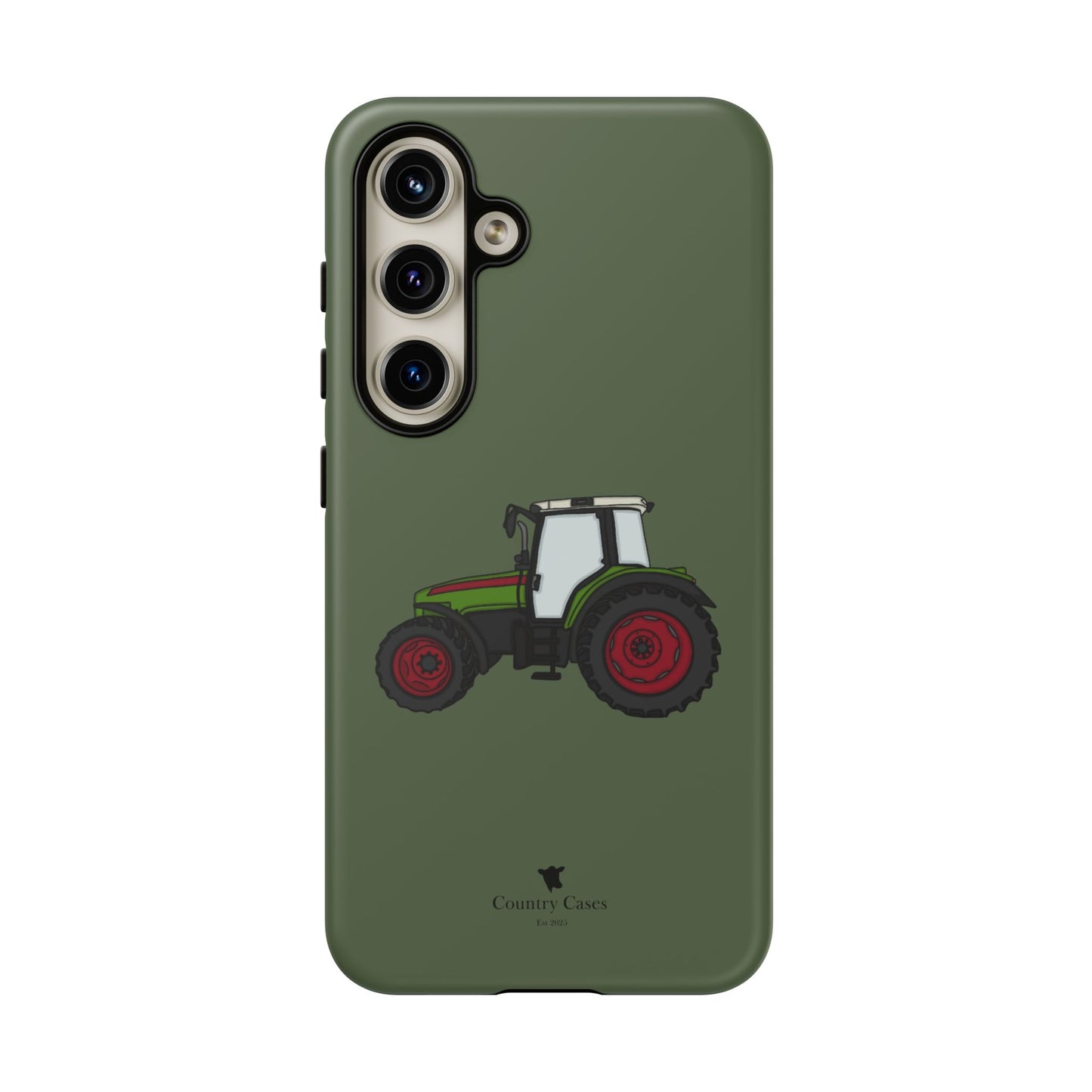 Android green tractor case