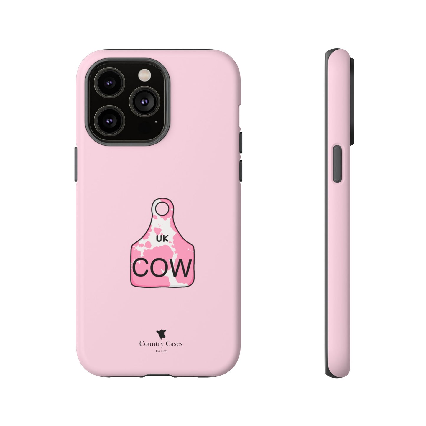 Pink ear tag case
