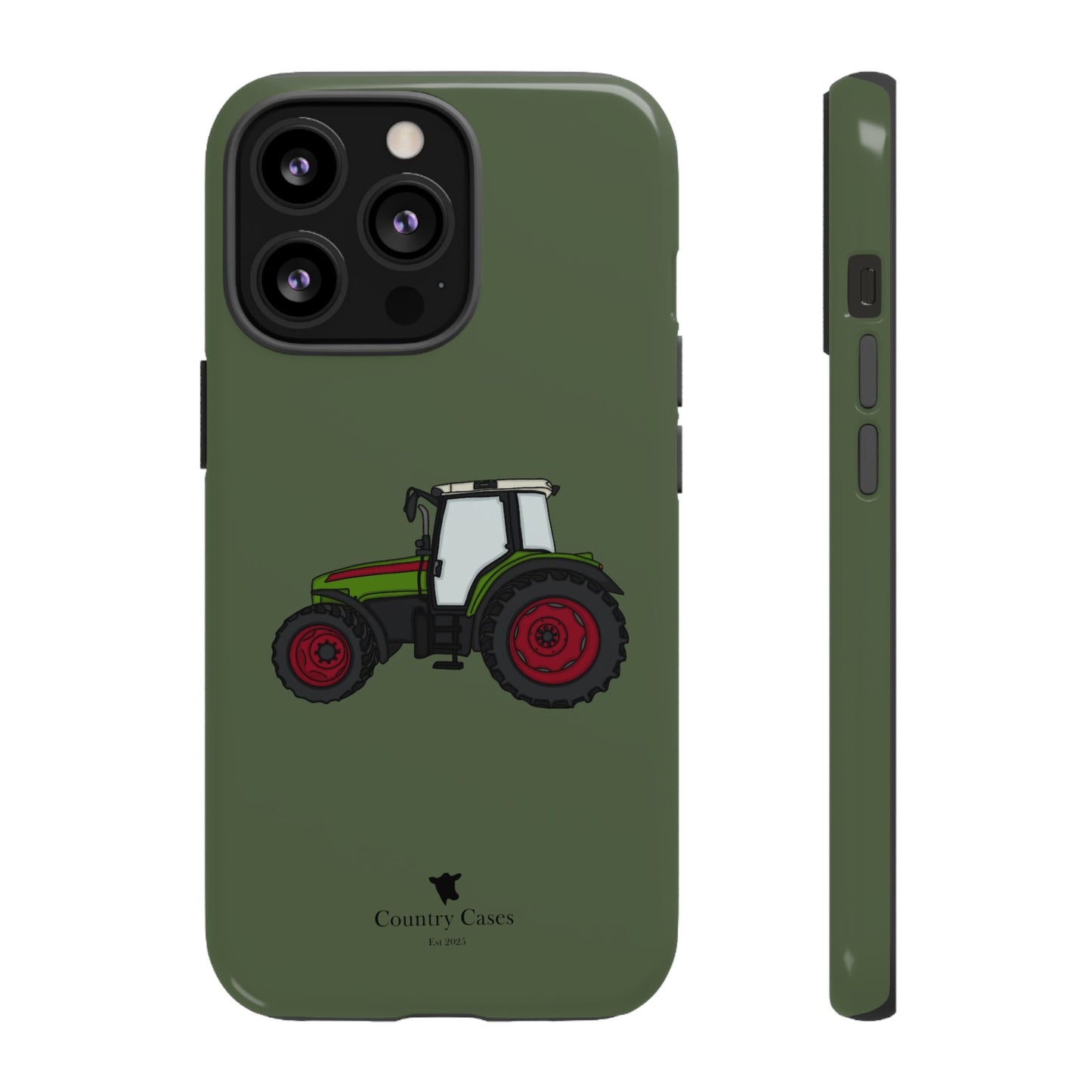 Green tractor case