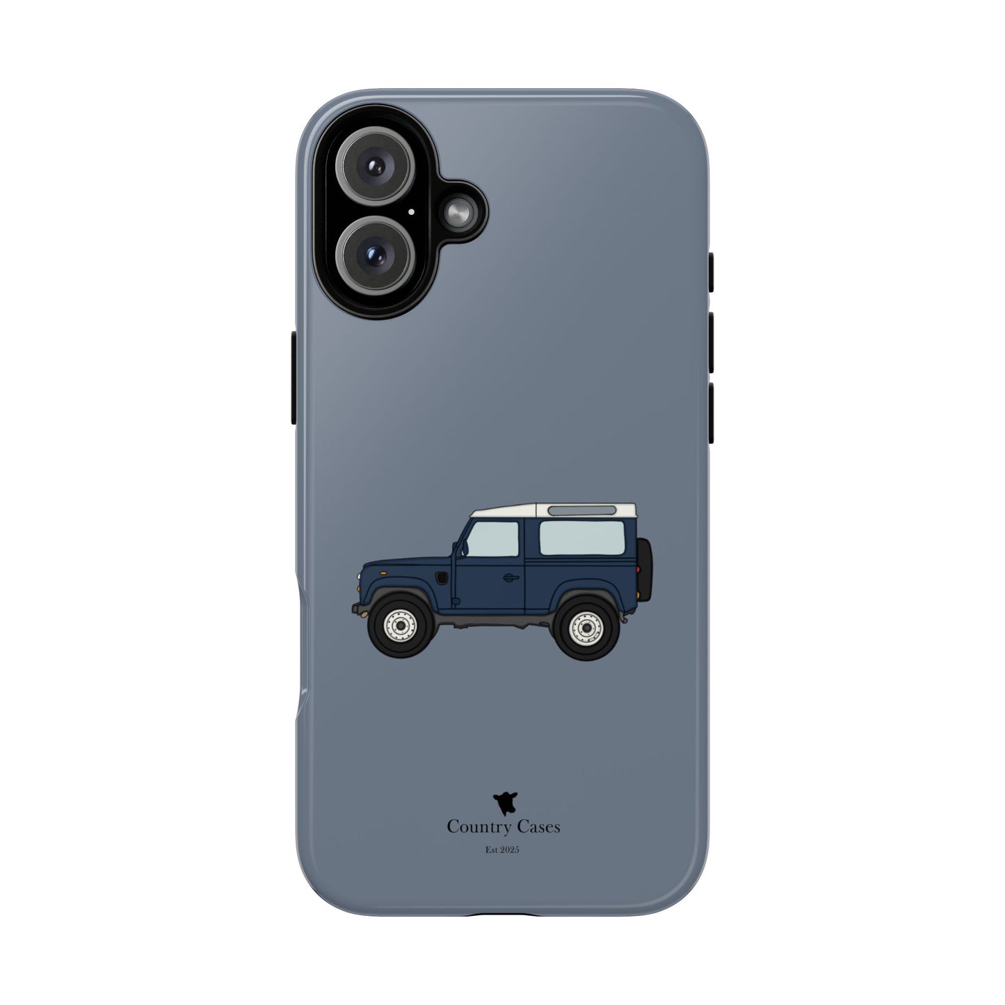 Blue landy phone case