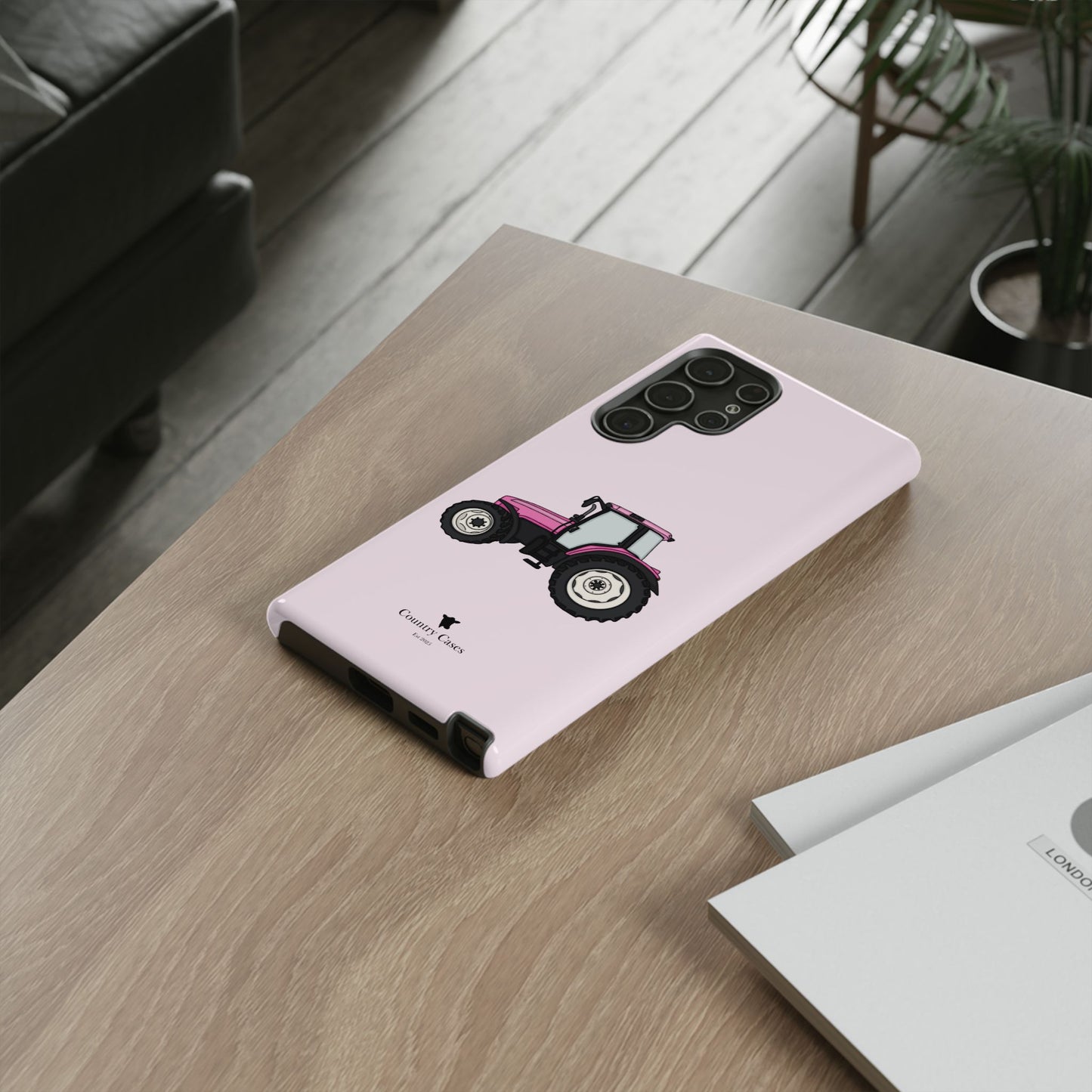 Android pink tractor case