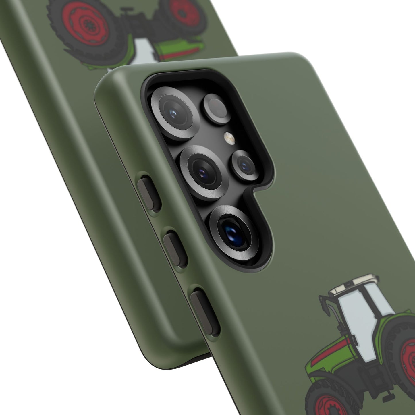 Android green tractor case