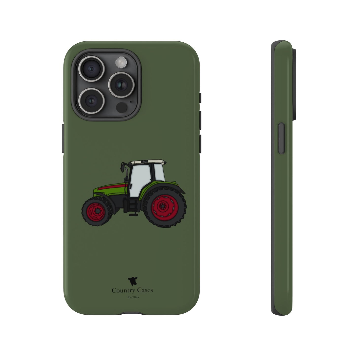 Green tractor case