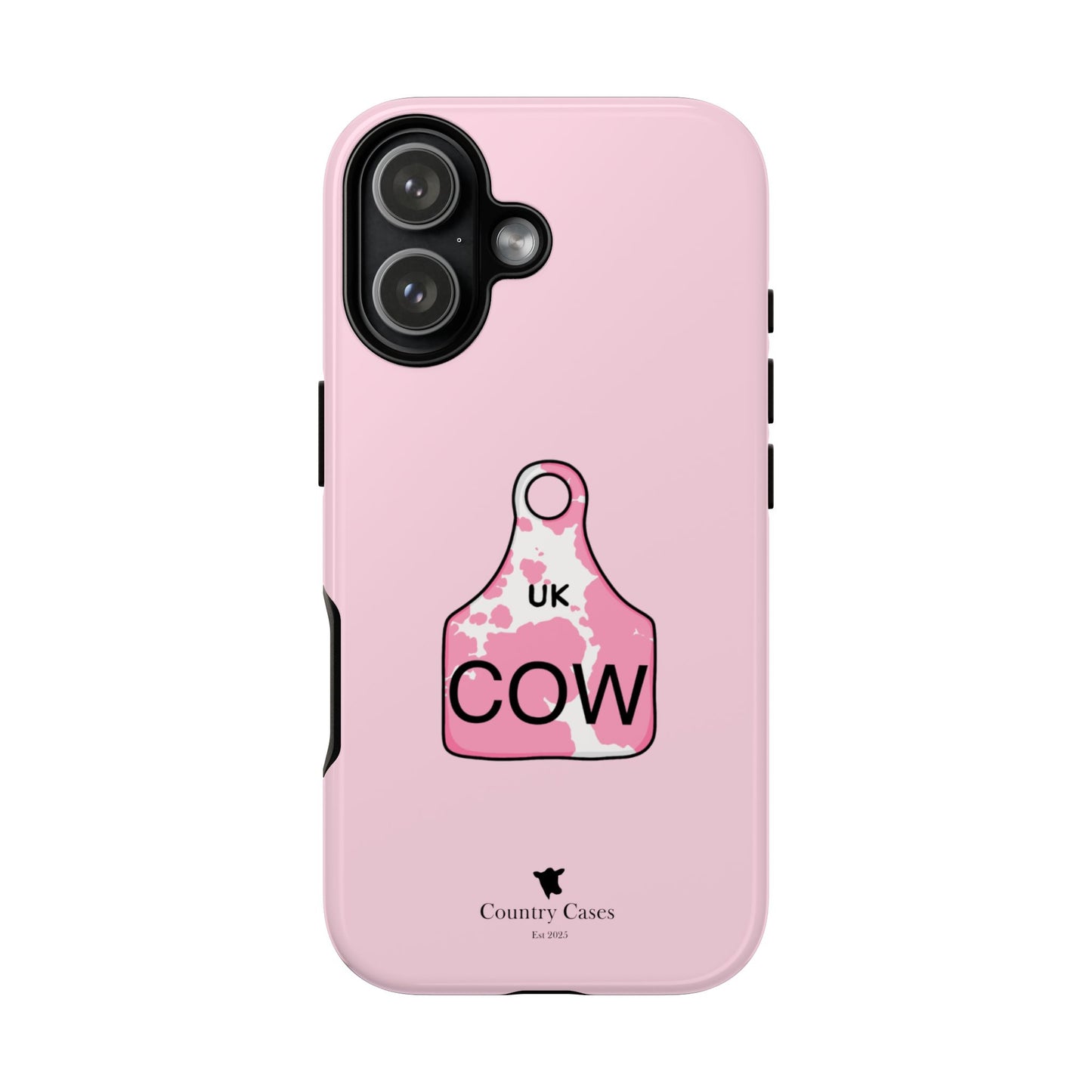 Pink ear tag case