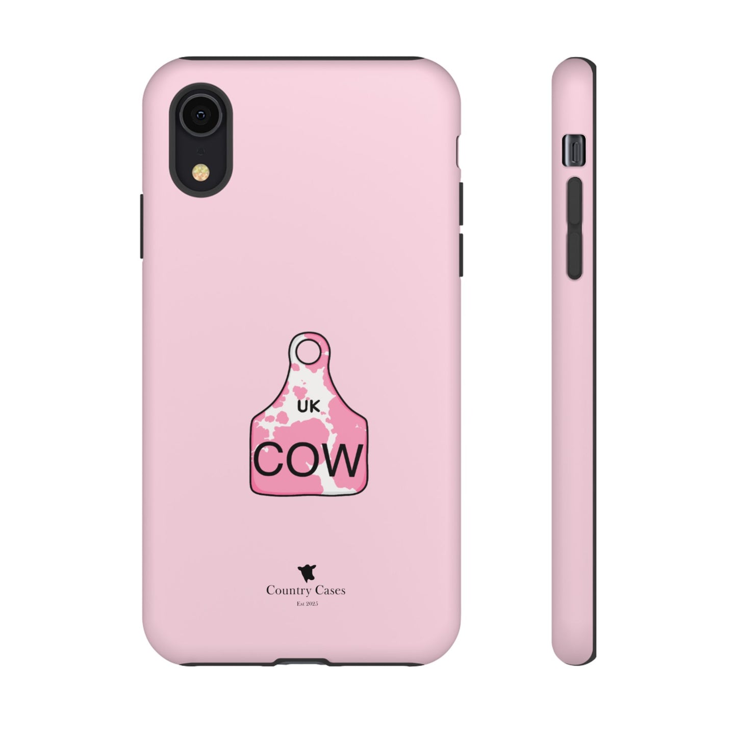 Pink ear tag case