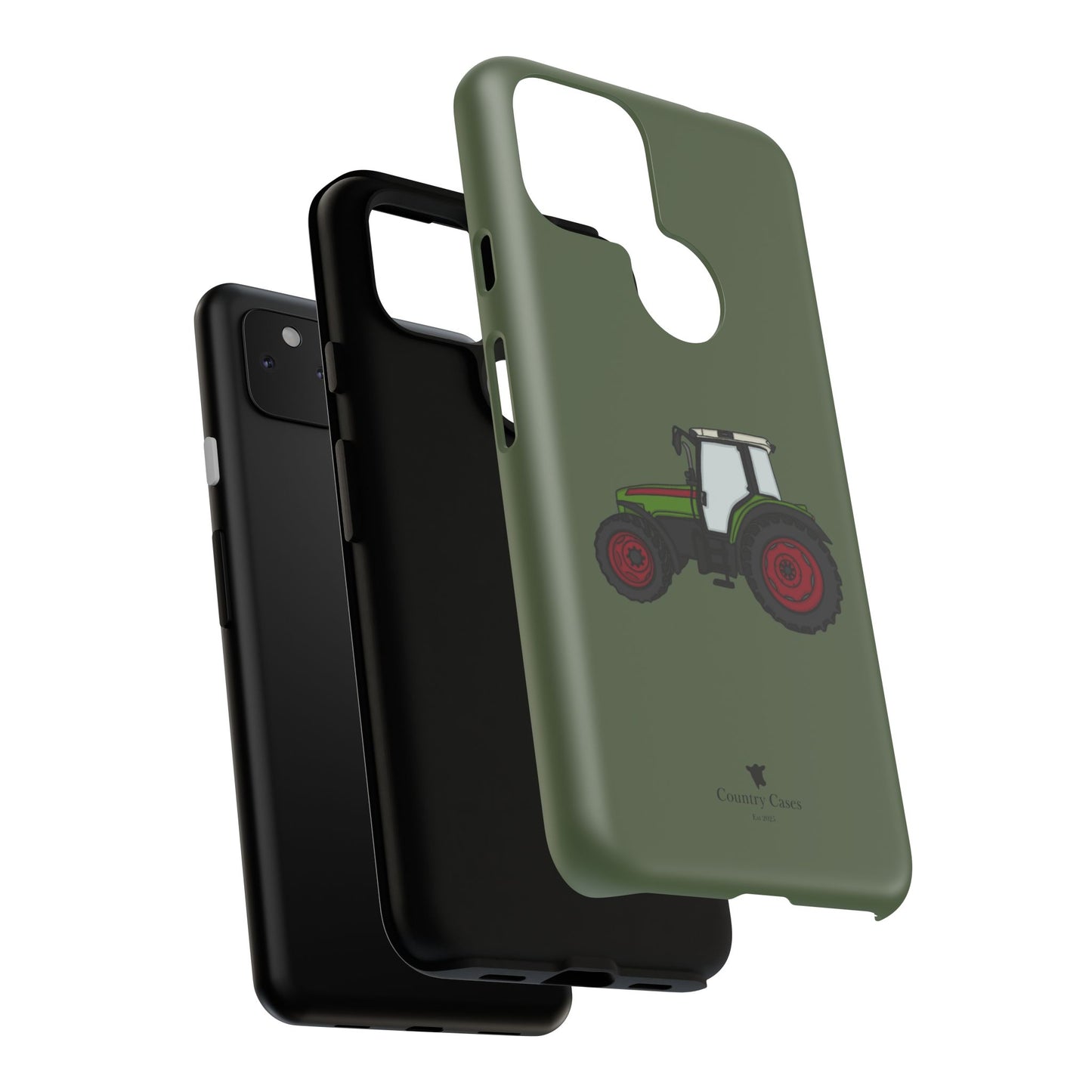 Android green tractor case