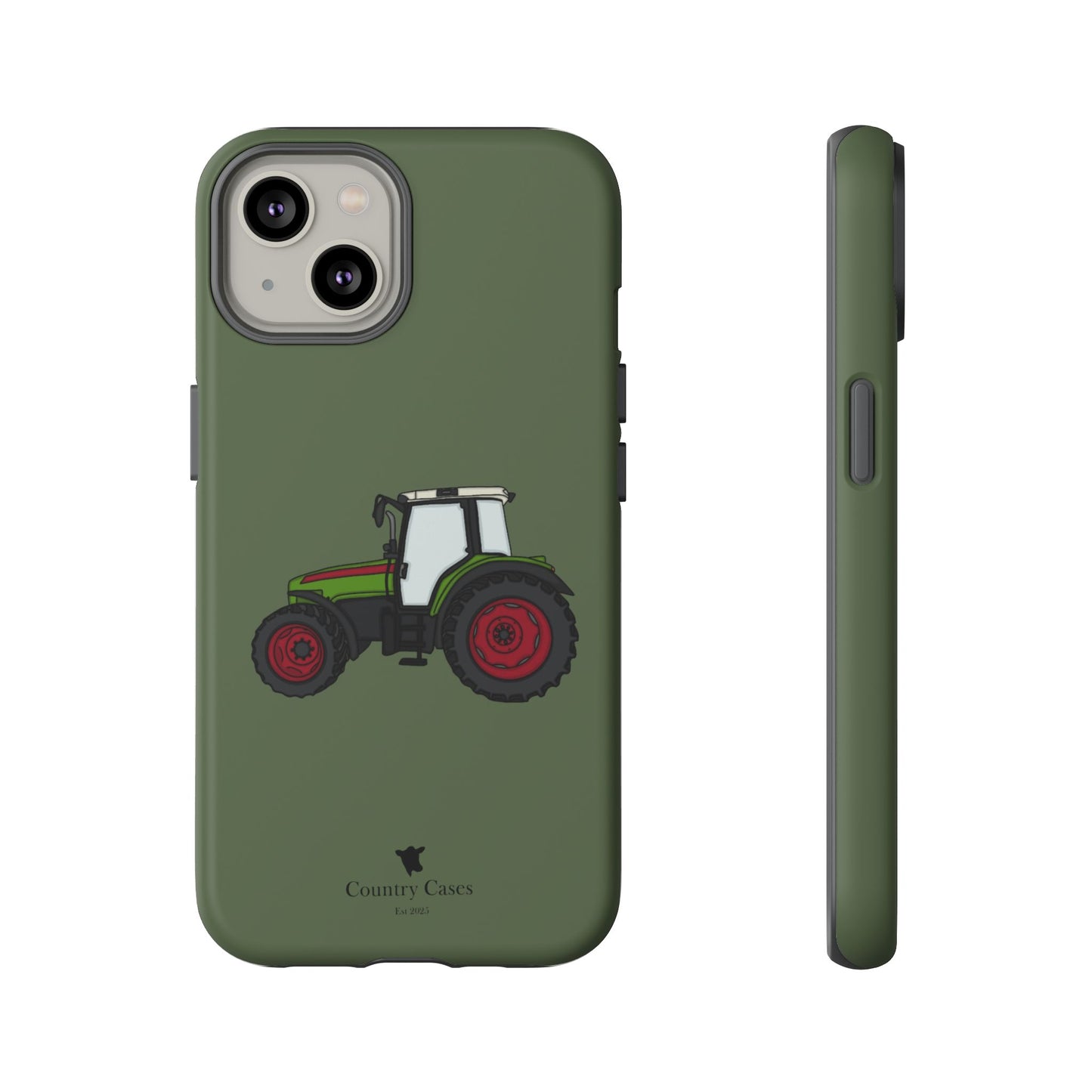 Green tractor case