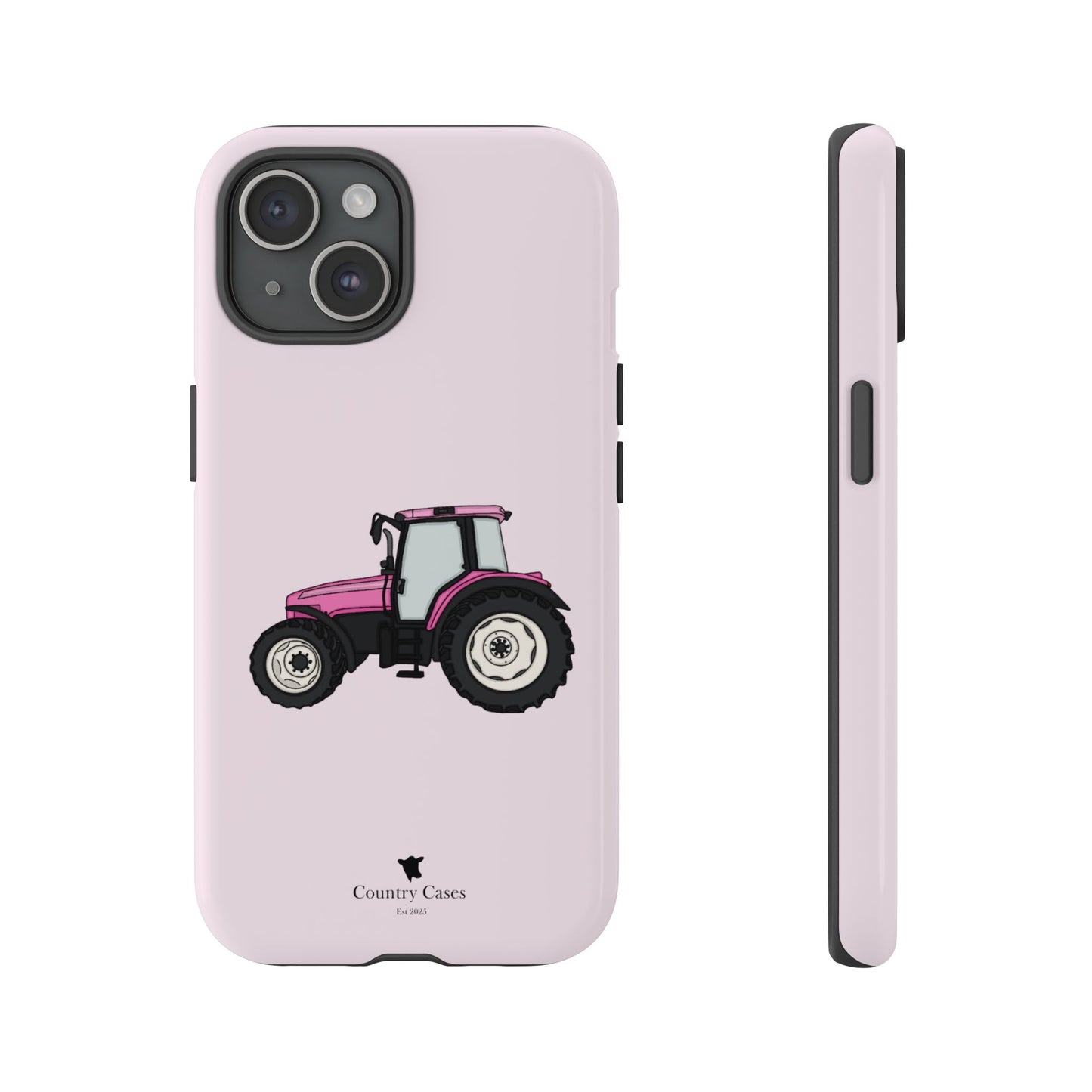 Pink tractor case