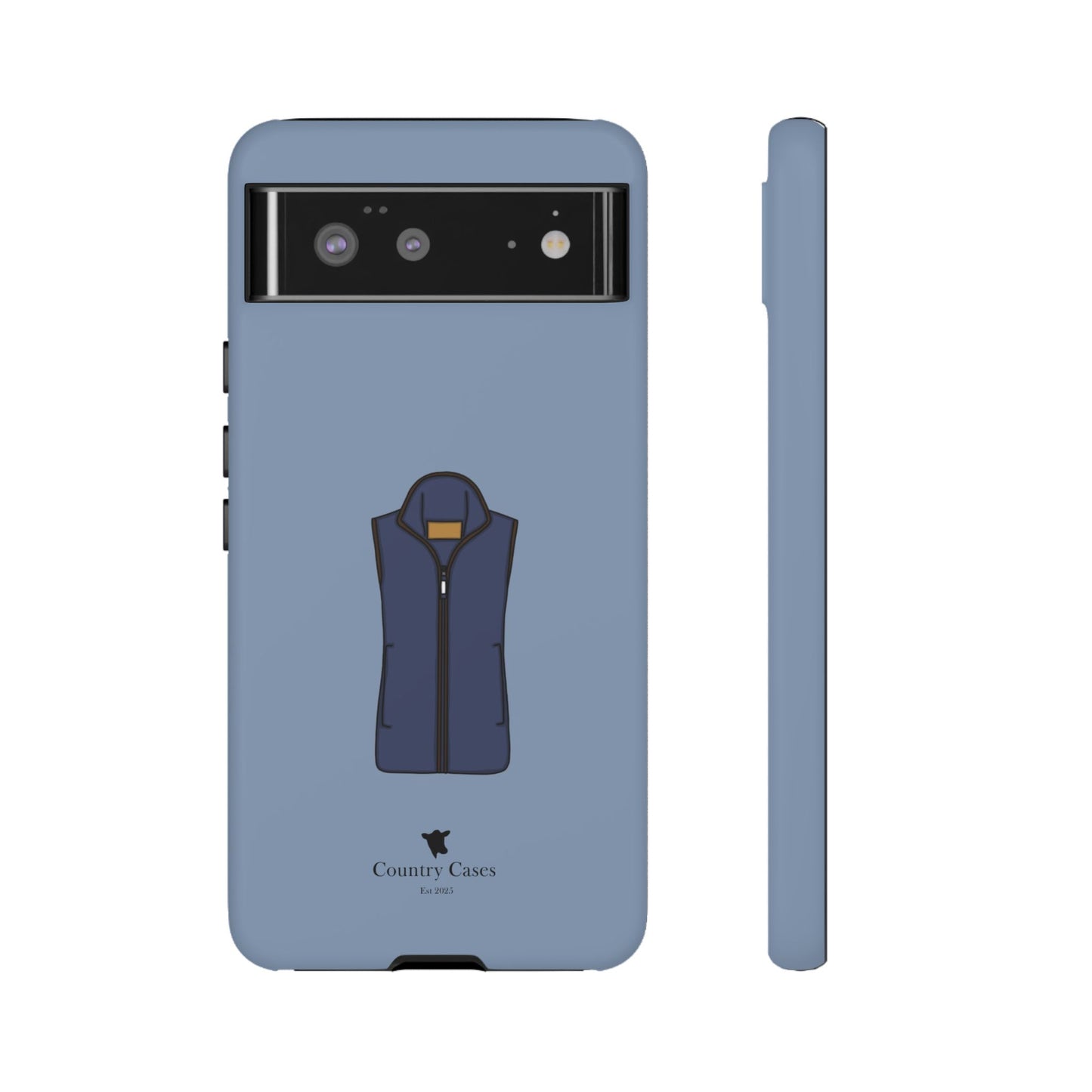 Android blue waistcoat case