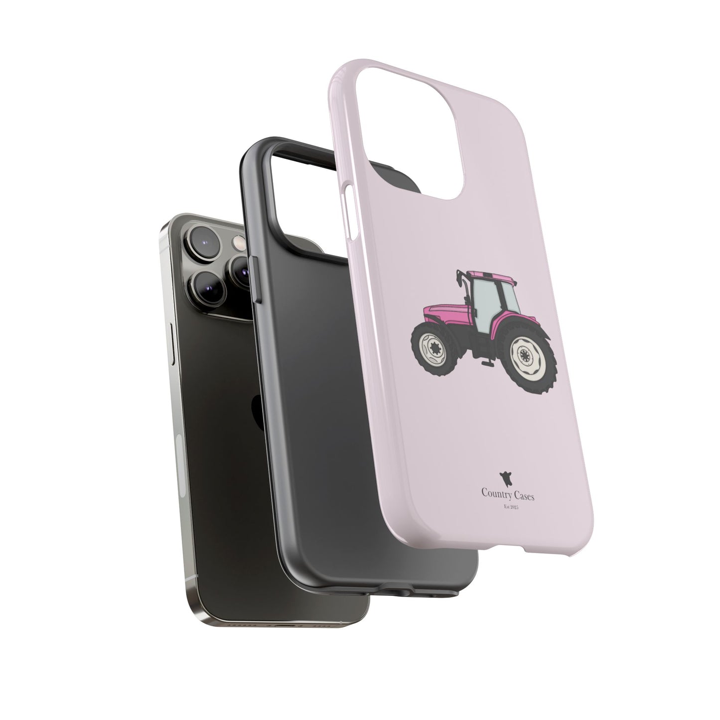 Pink tractor case