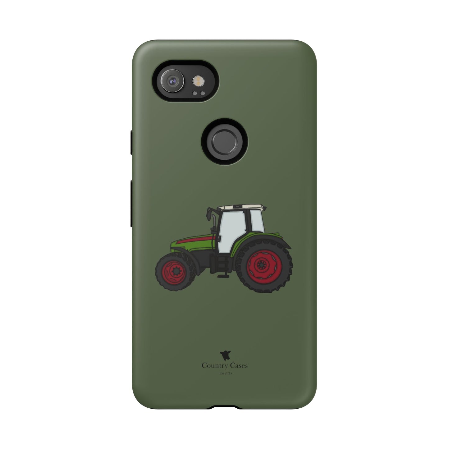 Android green tractor case