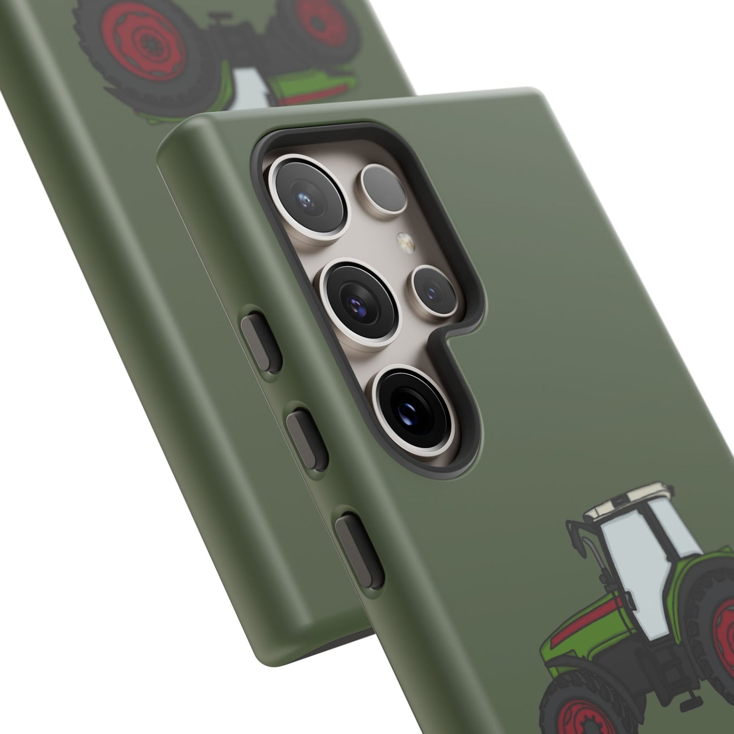 Android green tractor case