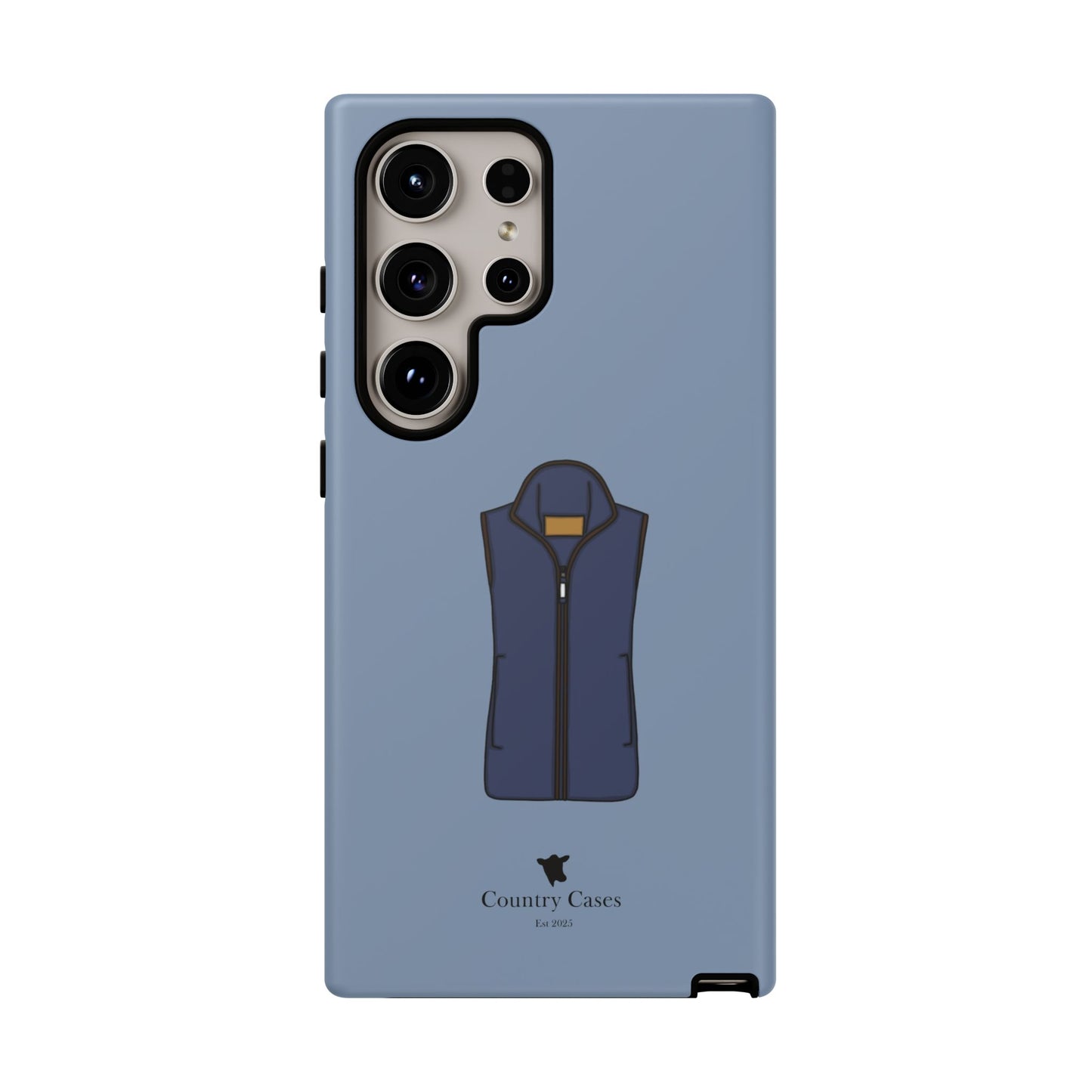 Android blue waistcoat case