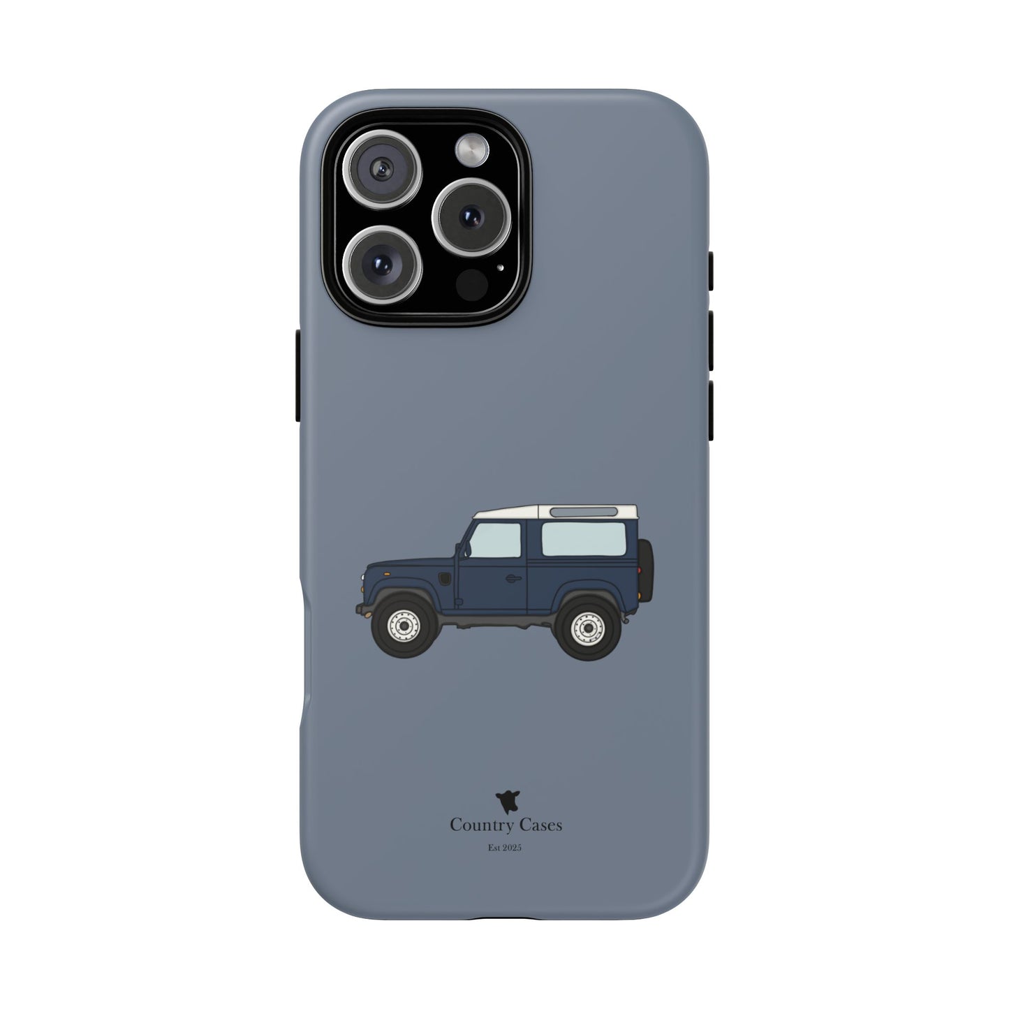 Blue landy phone case