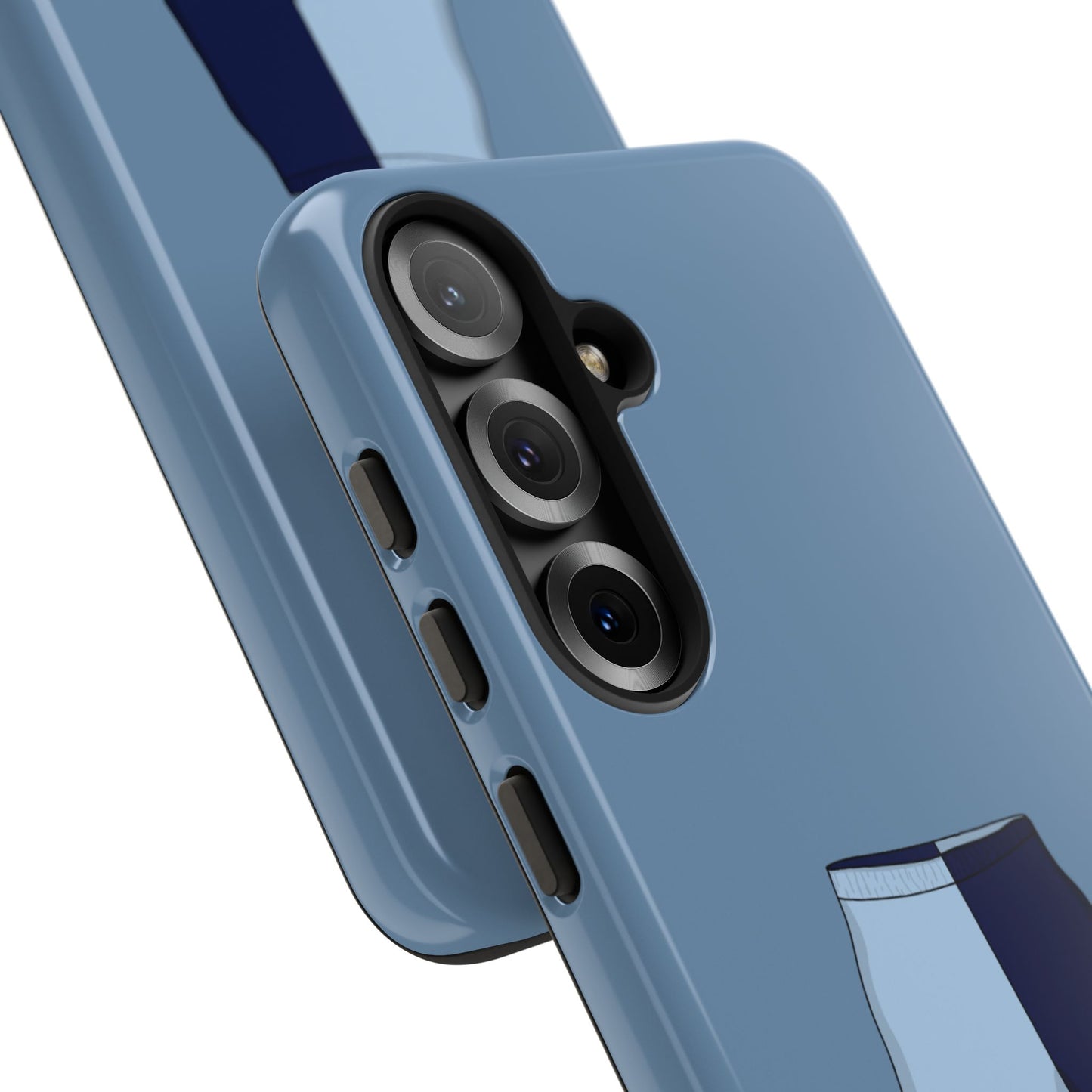 Android blue two toned short case