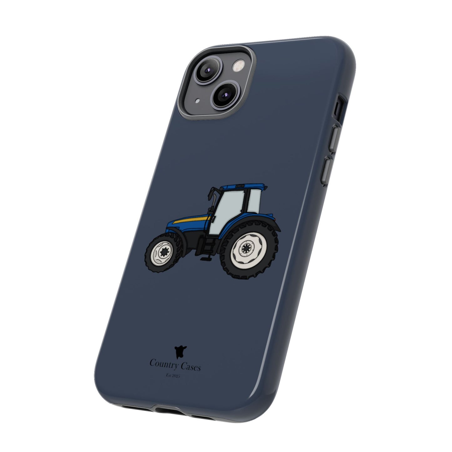 Blue tractor case
