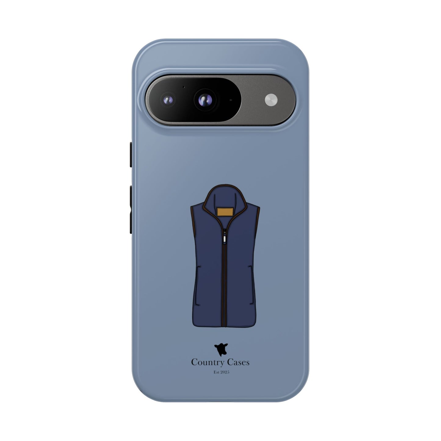 Android blue waistcoat case