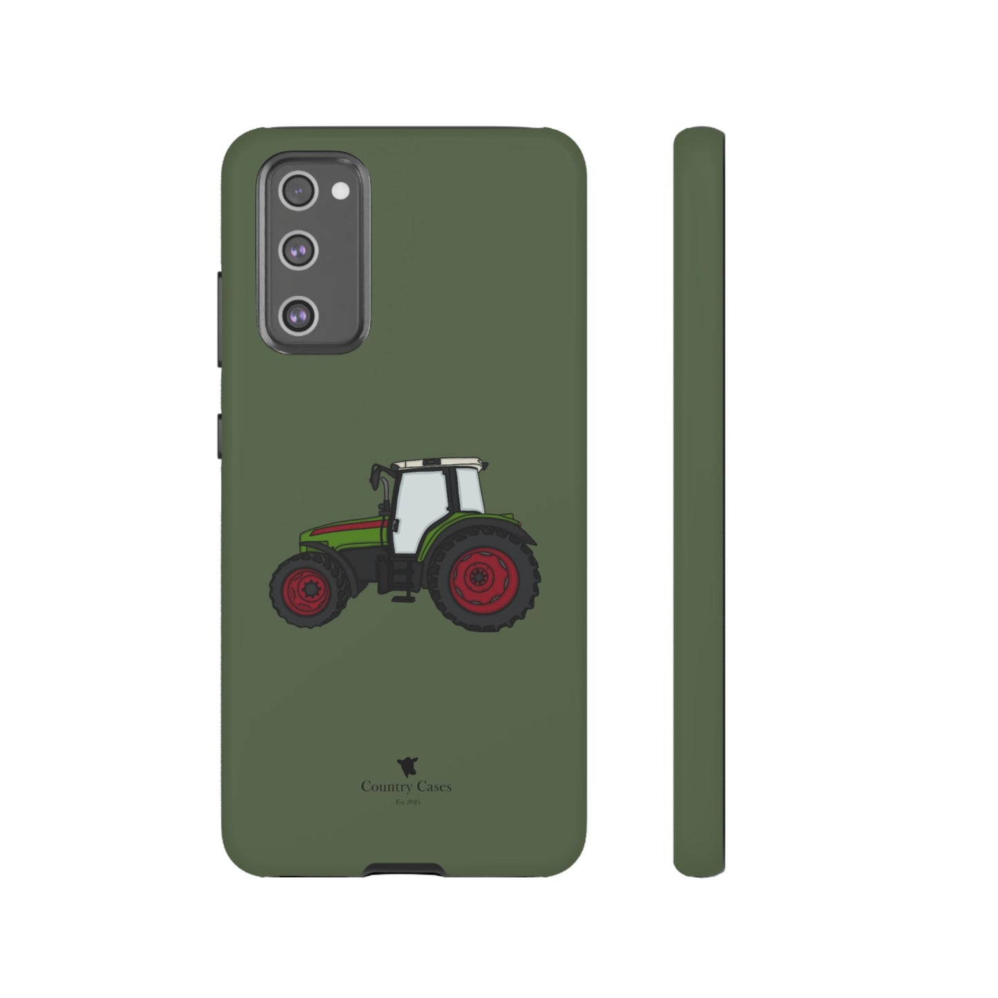 Android green tractor case