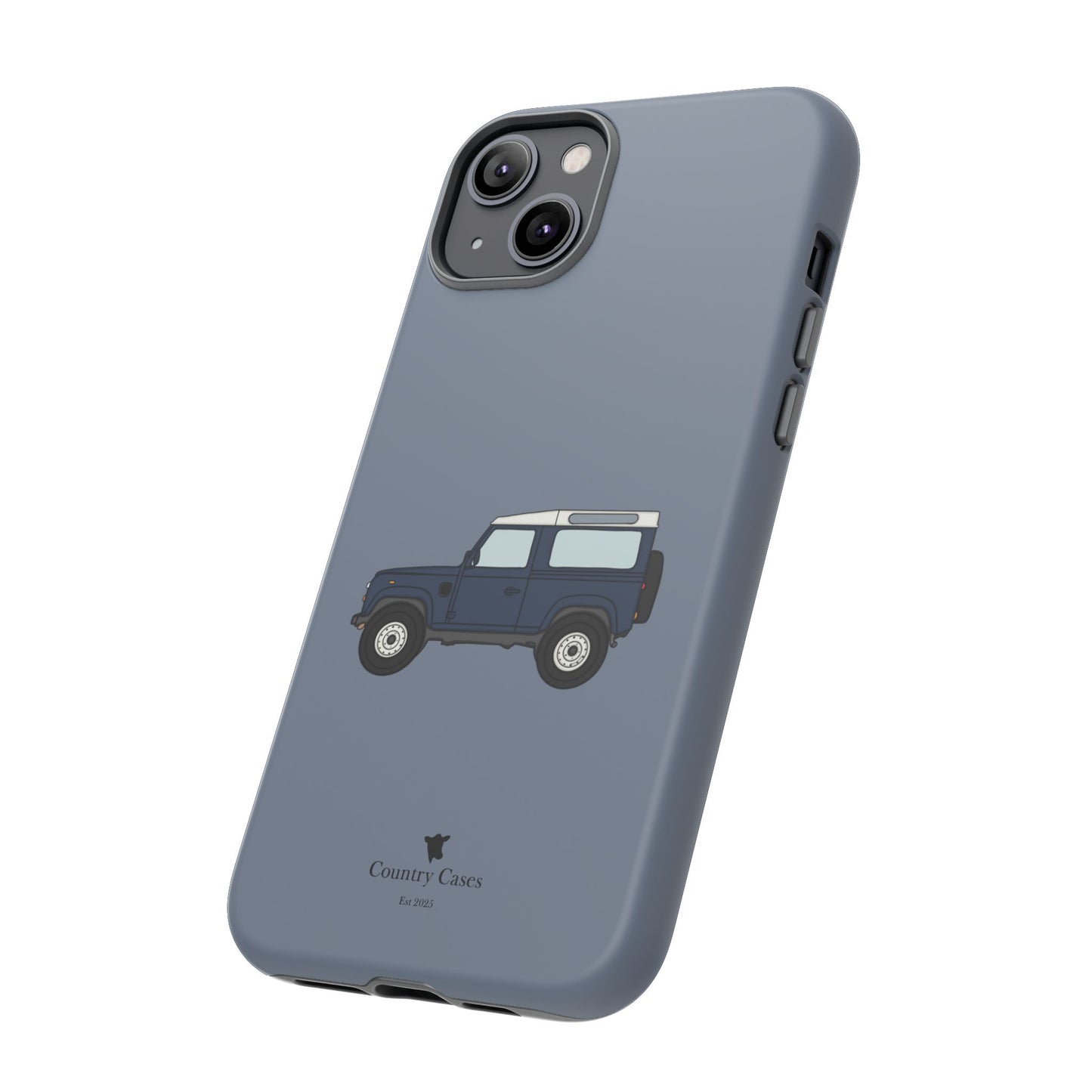 Blue landy phone case
