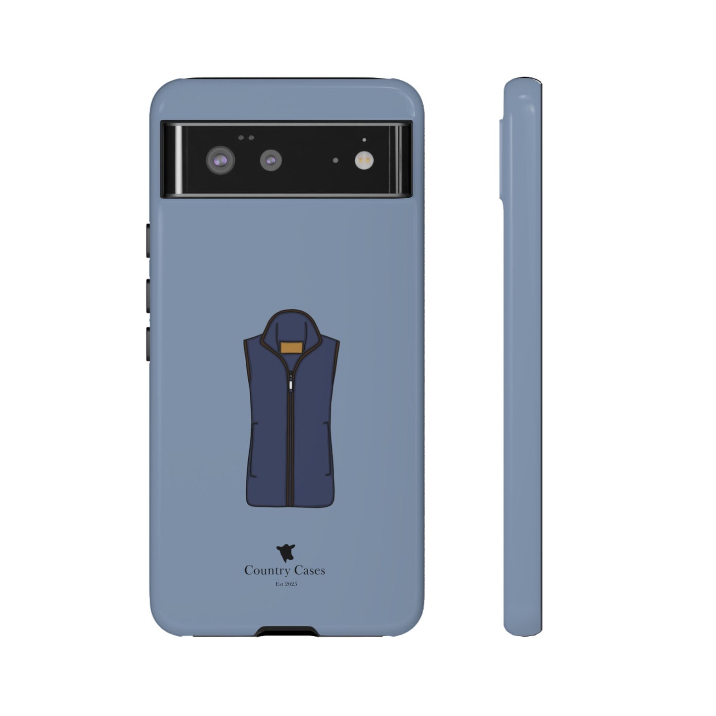Android blue waistcoat case